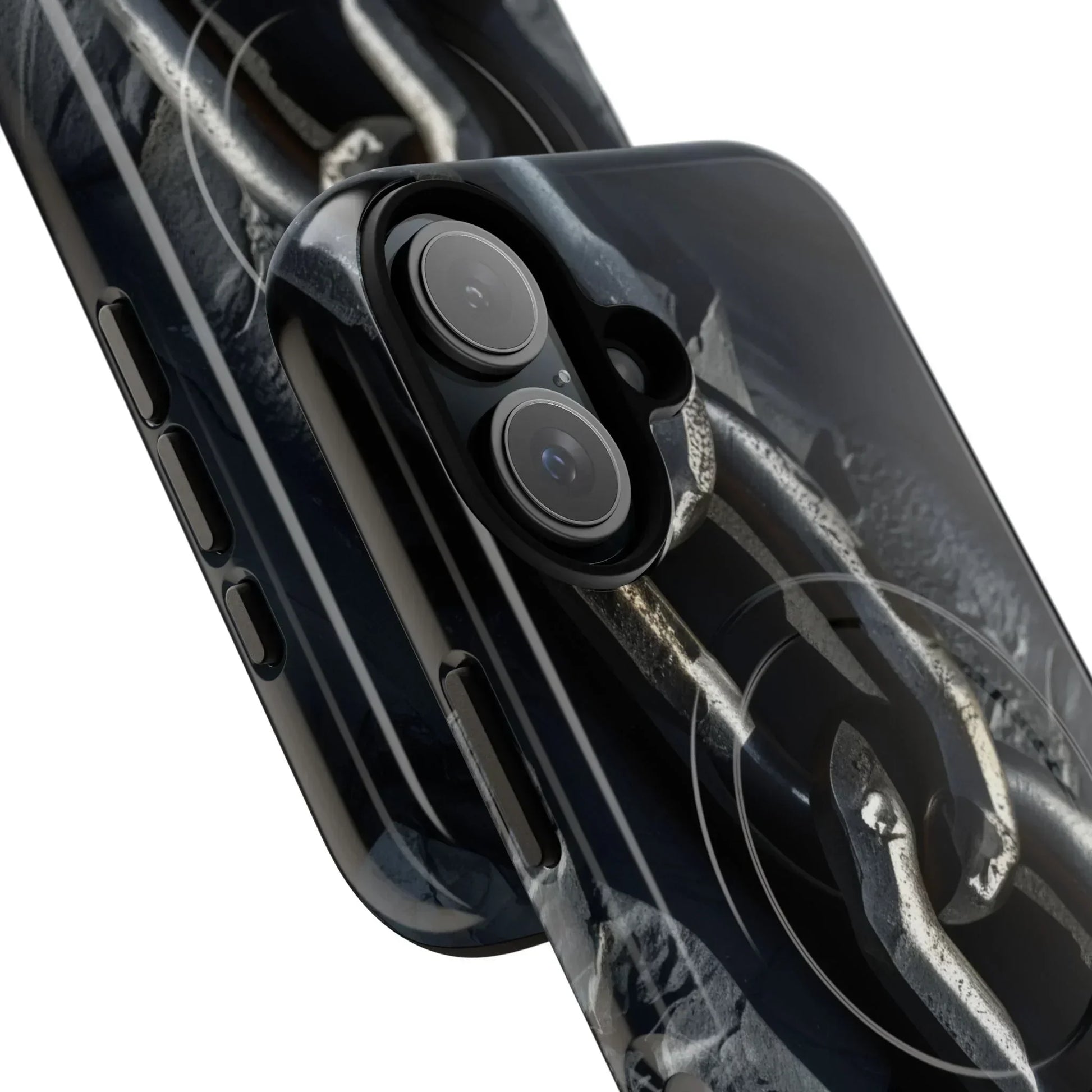 “Iron Chain” Tough Magnetic Phone Case for iPhone 14-16 Models - KarArmDesign