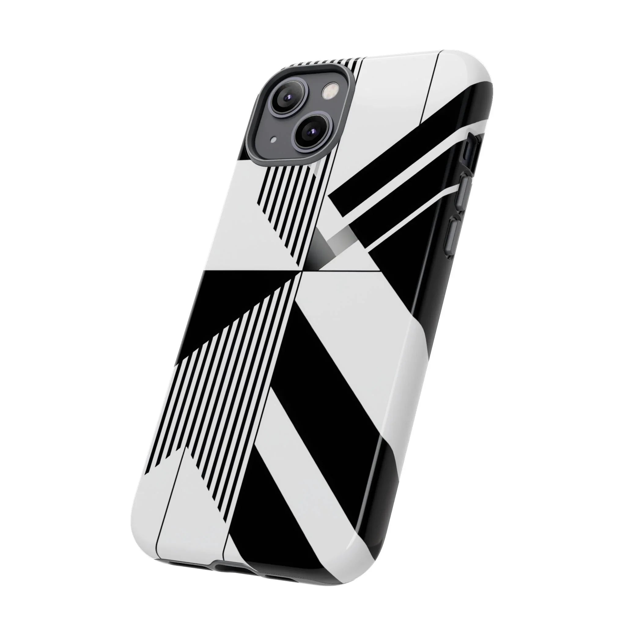 Monochrome Tough Phone Case for iPhone 11-16 and Galaxy S20–S25 - KARARMDESIGN