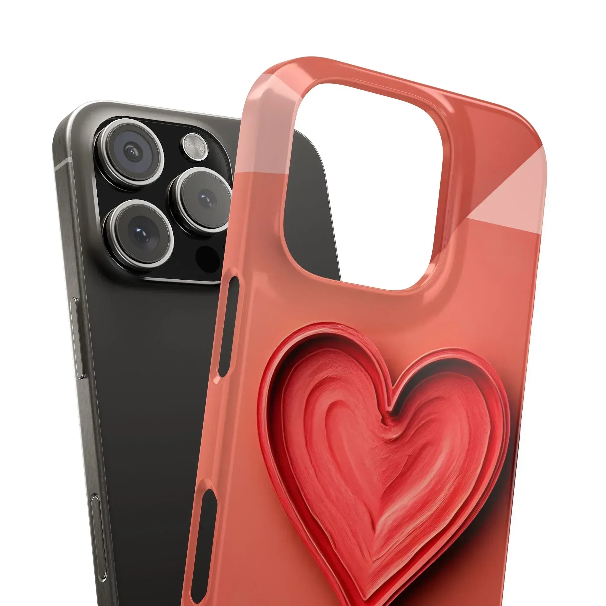 Heart Design Phone Case for iPhone 11-17 - KARARMDESIGN