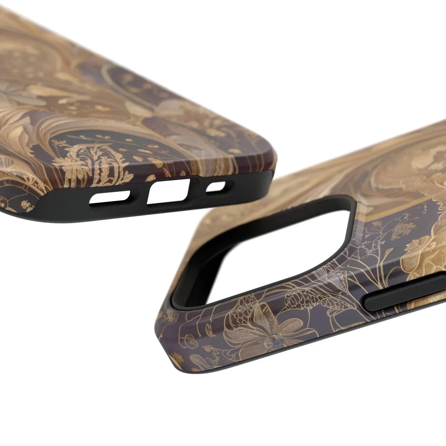 Botanical Luxury Design Impact-Resistant Phone Case for iPhone 12-16 and Galaxy S21-S22 Models - KarArmDesign