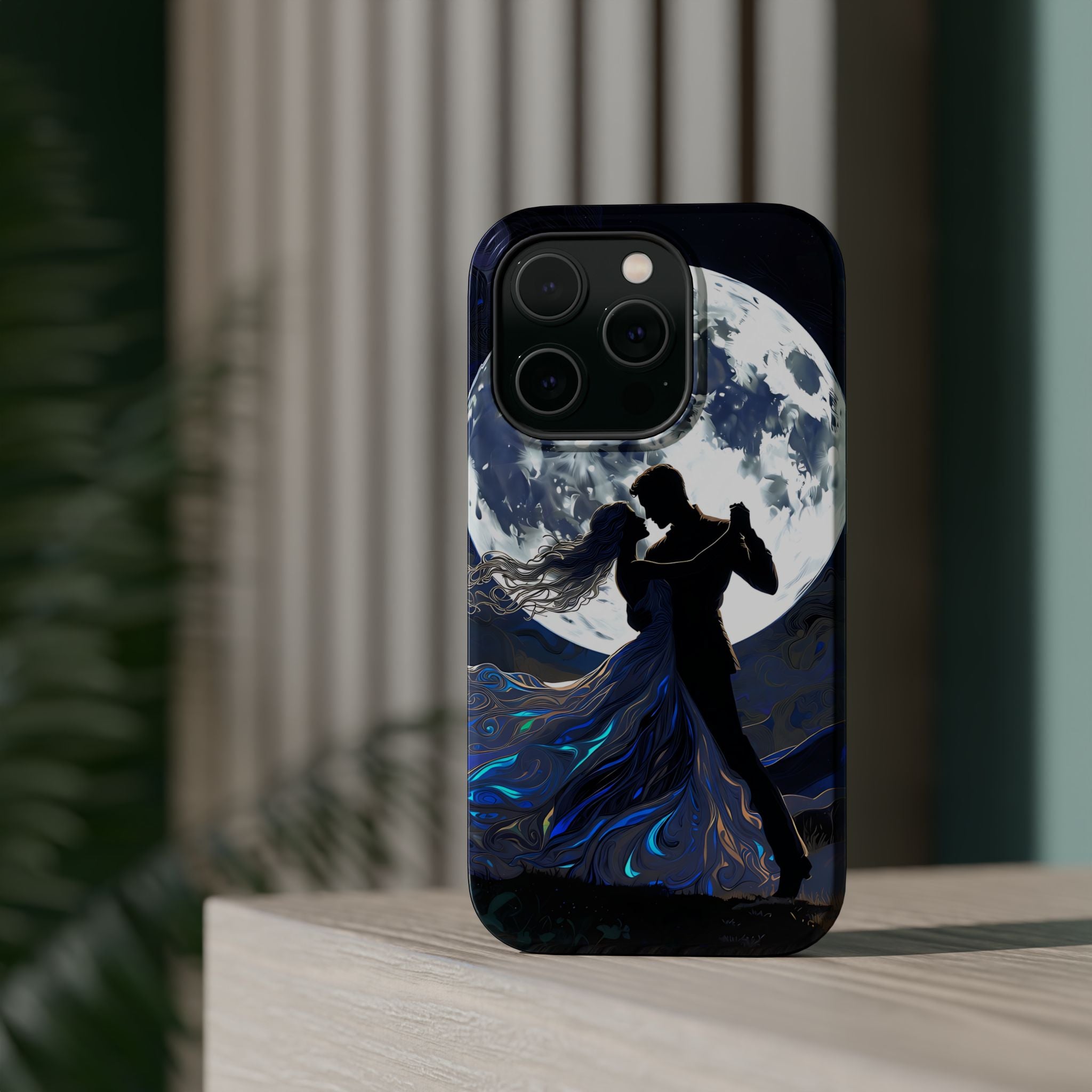 Romantic Moonlight Dance Magnetic Phone Case – iPhone 15–17 & Samsung Galaxy S26