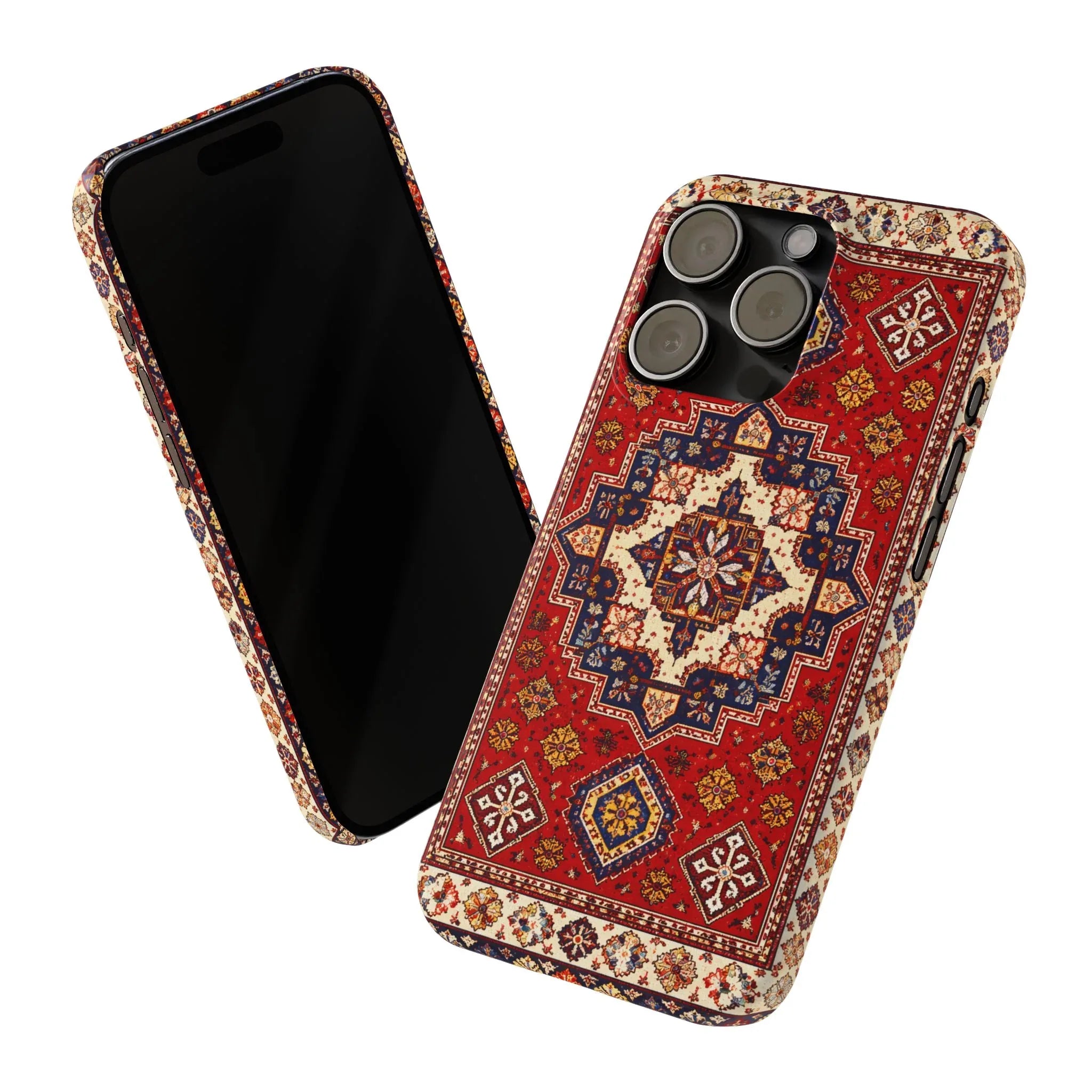 Armenian Carpet Pattern Phone Case for iPhone 11-16 - KARARMDESIGN