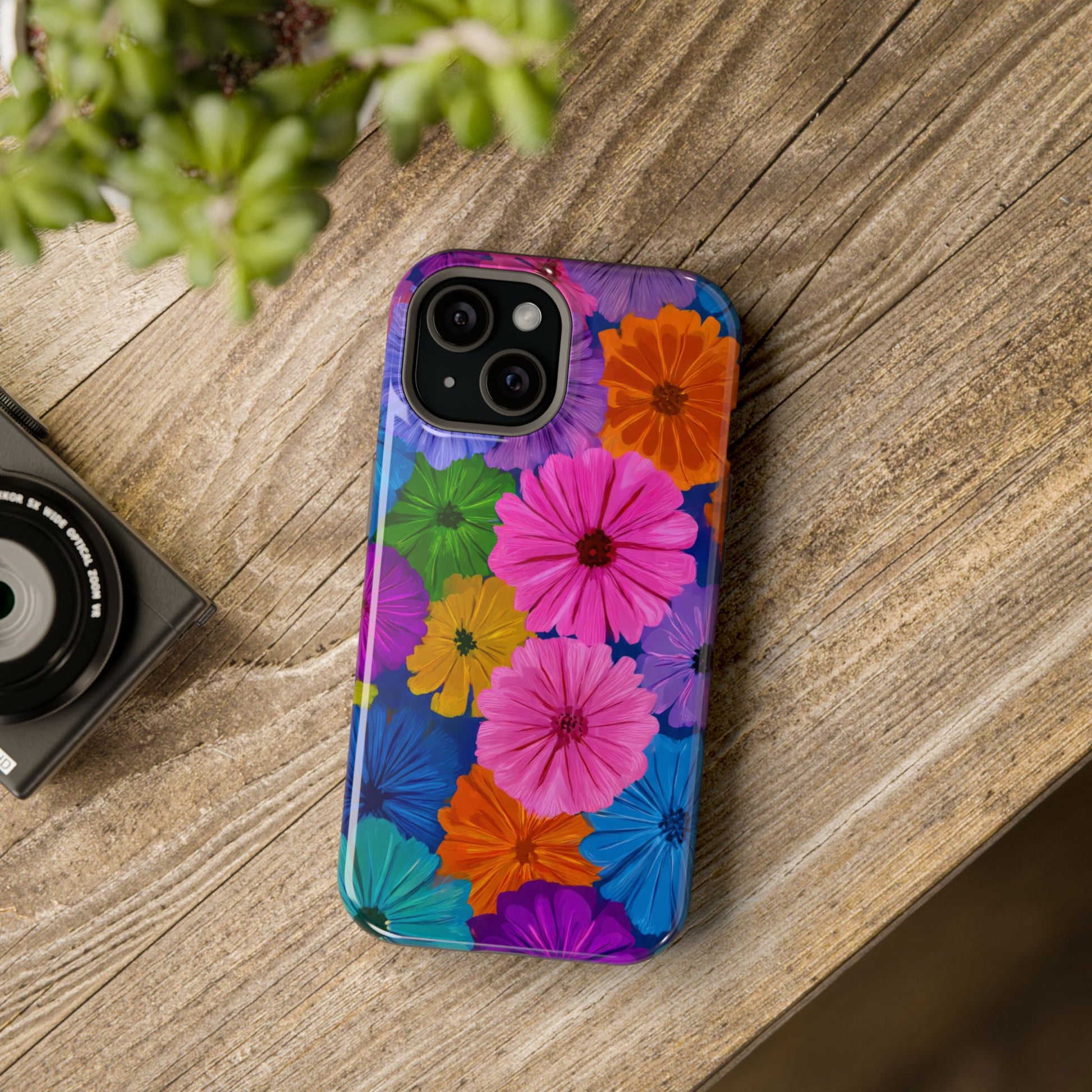 Bloom Pattern Phone Case for iPhone 11-17 and Galaxy S21-S22 Models - KARARMDESIGN