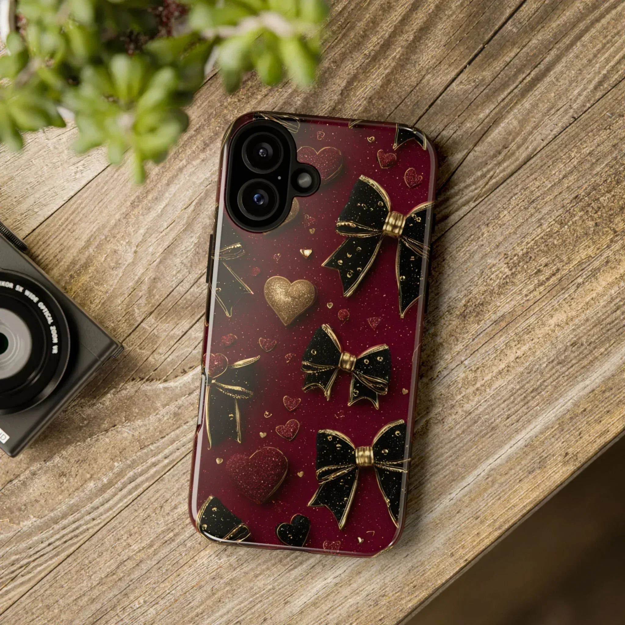 Velvet Valentine Charm Phone Case for iPhone 11-17 and Galaxy S10-S25 - KARARMDESIGN