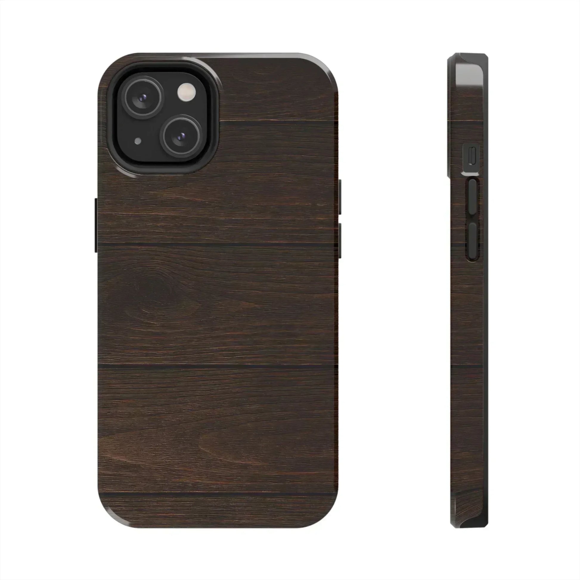 Dark Wood Grain Phone Case for iPhone and Galaxy - KARARMDESIGN