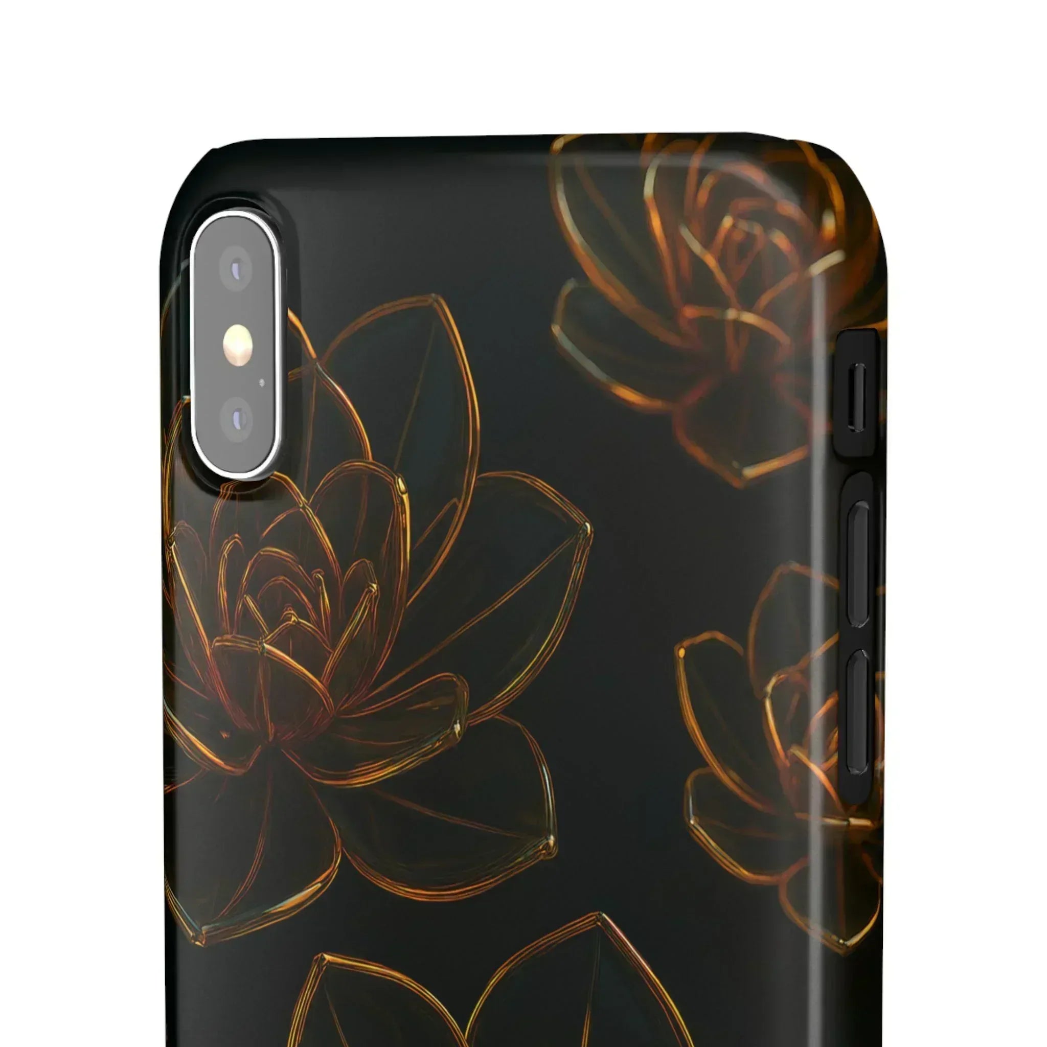 Glass Flower Phone Case for iPhone 8-16 and Galaxy S20-S24 - KARARMDESIGN