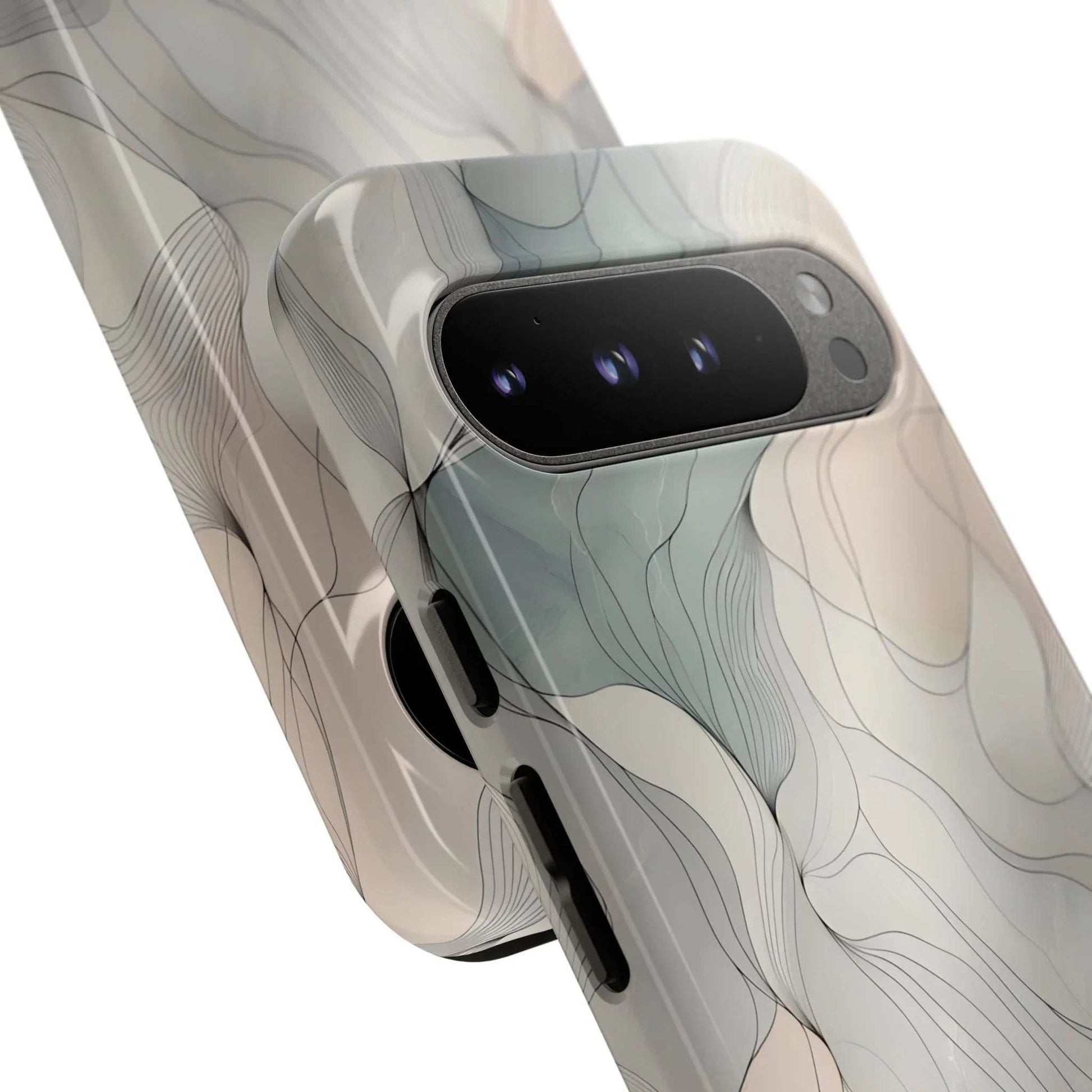 Pastel Wave Phone Case – Minimalist Design for iPhone & Pixel - KARARMDESIGN