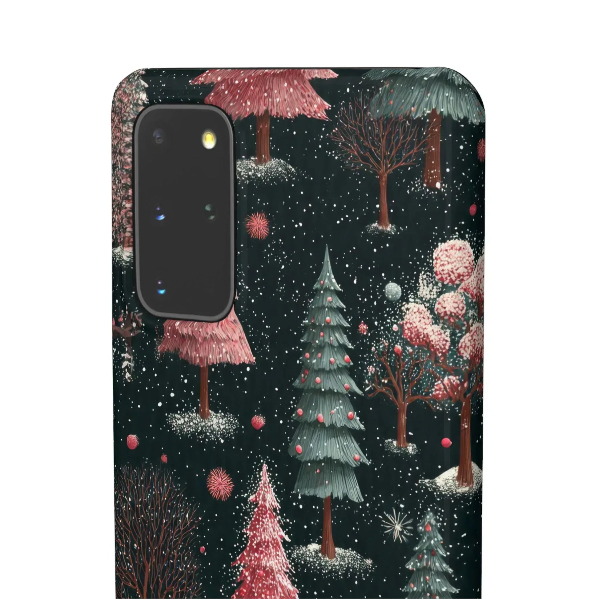 Winter Bloom Forest Phone Case for iPhone 11-17 and Galaxy S20-S25 - KARARMDESIGN