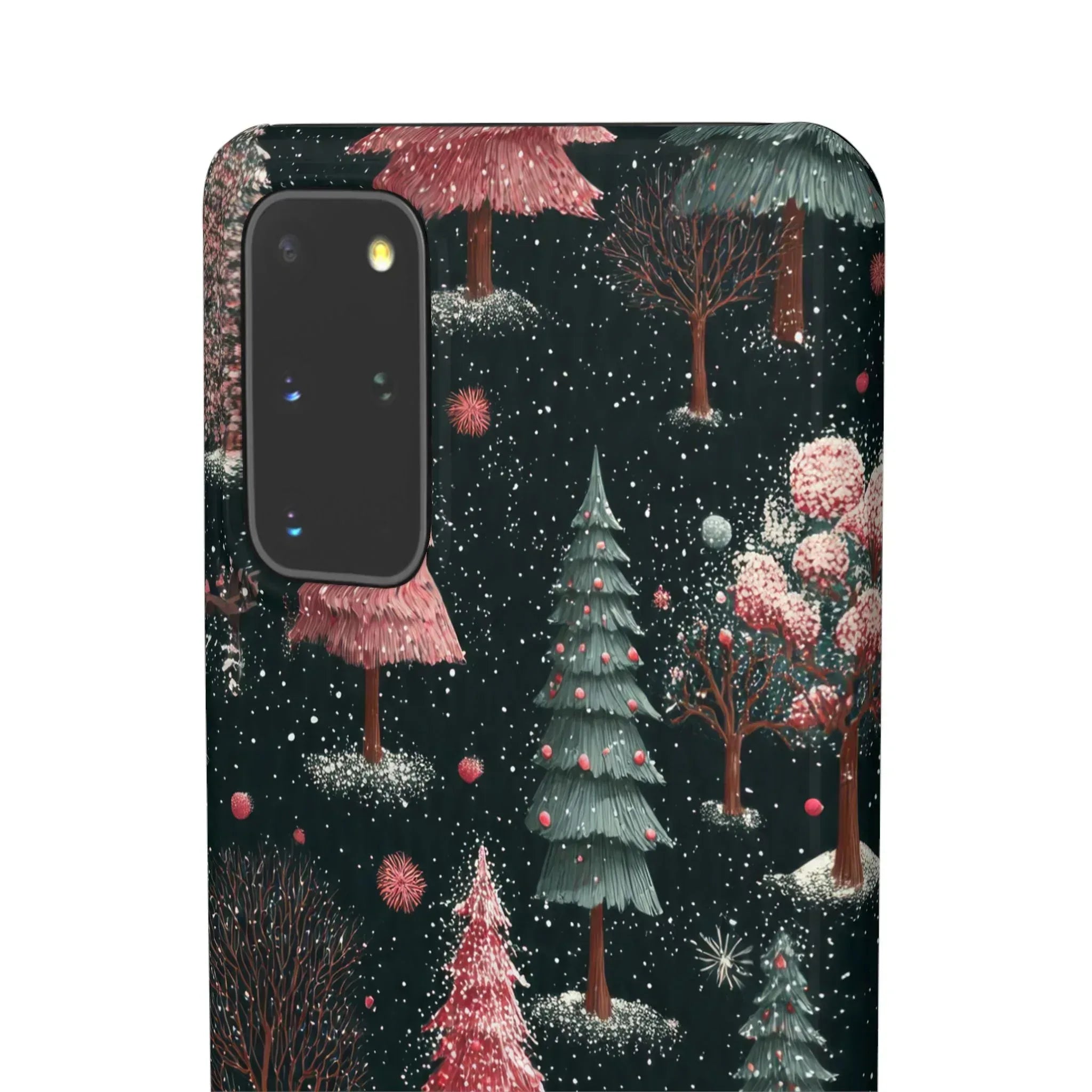 Winter Bloom Forest Phone Case for iPhone 11-17 and Galaxy S20-S25 - KARARMDESIGN