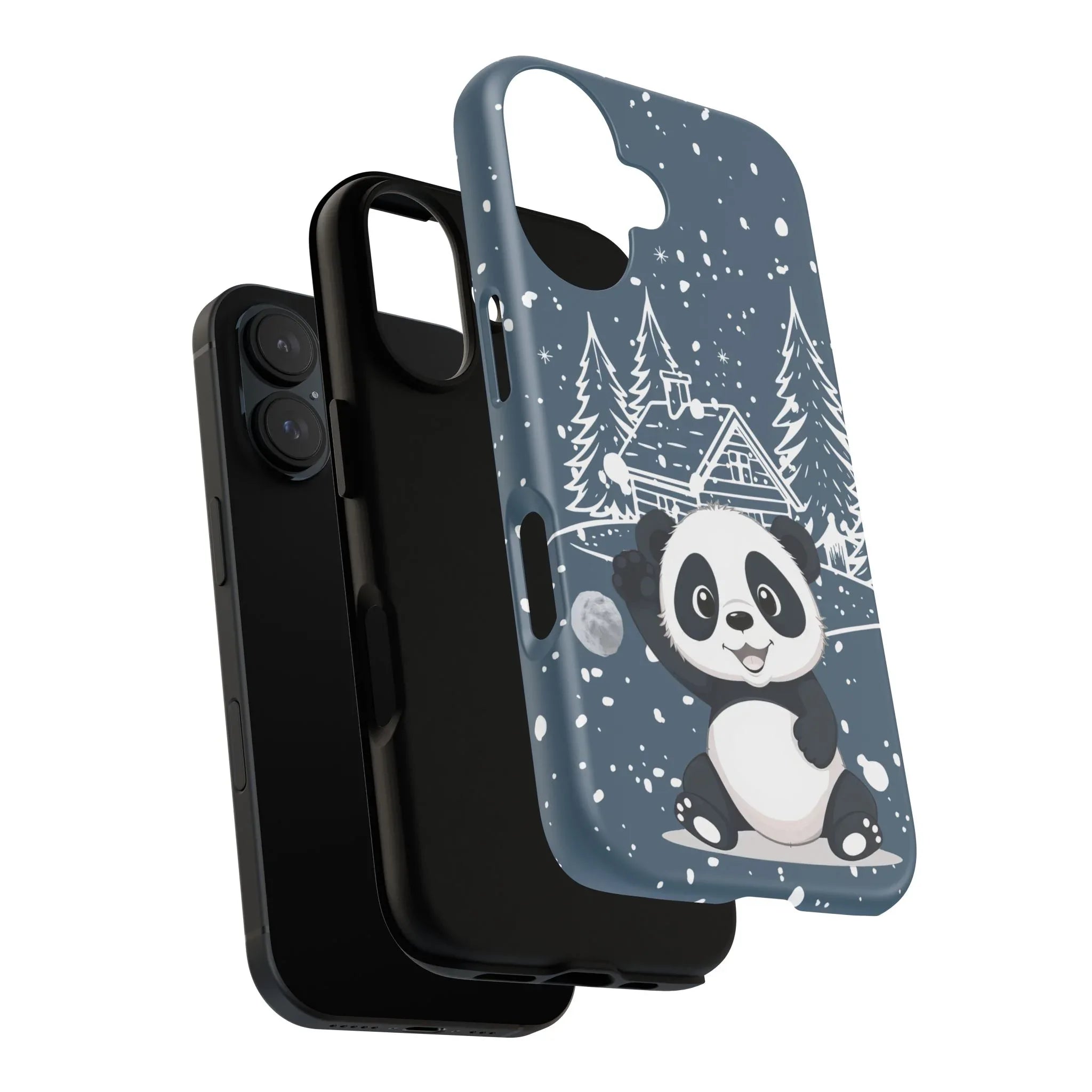 Cute Panda in a Winter Wonderland Phone Case for iPhone 8-17 - KARARMDESIGN