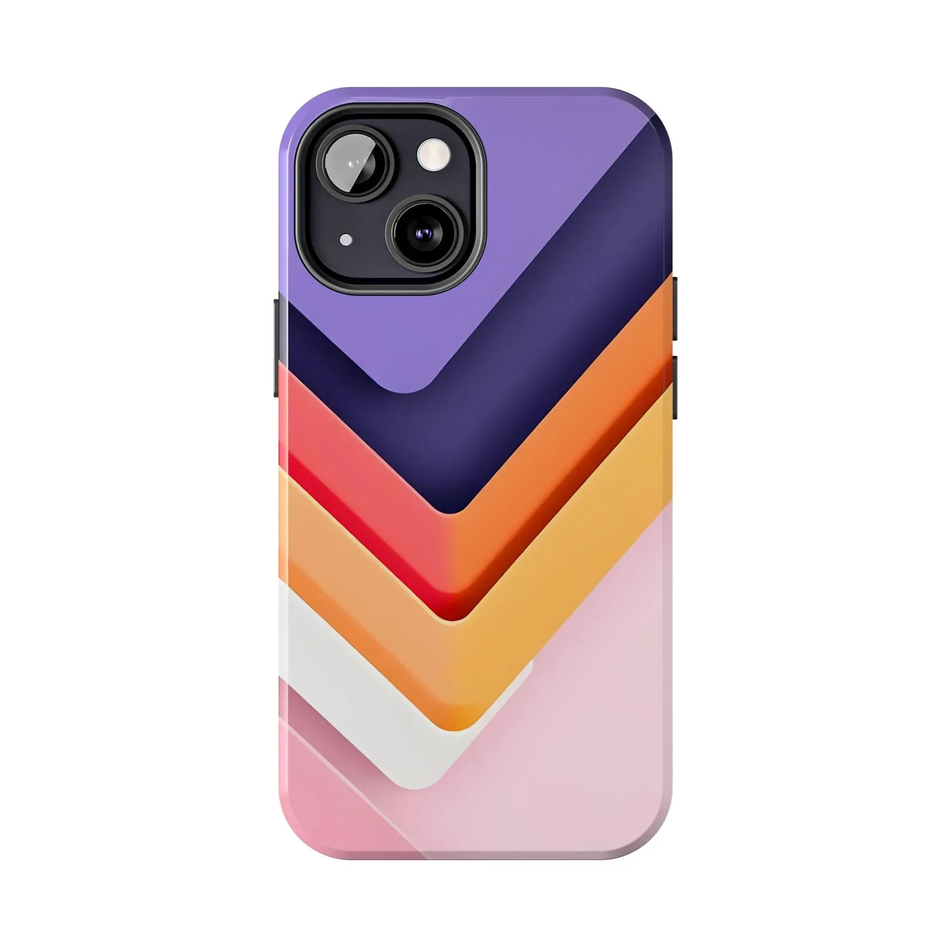 Vibrant Geometric Chevron Phone Case for iPhone and Galaxy - KARARMDESIGN