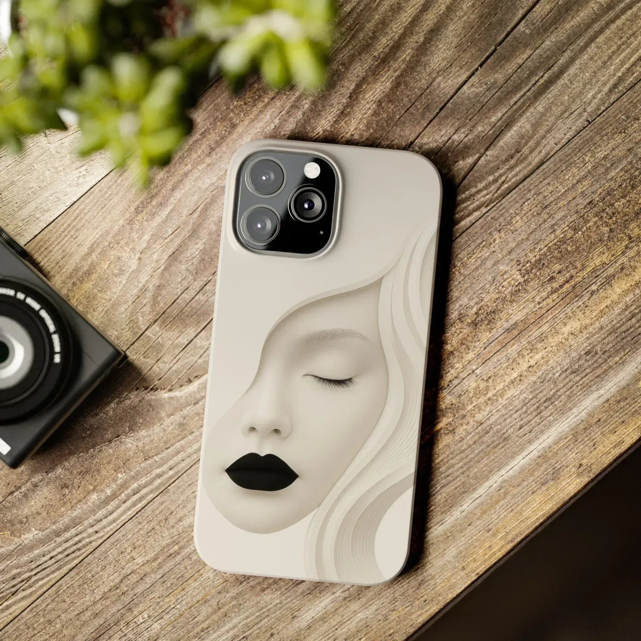 Minimalist Face Phone Case for iPhone 11-17 - KARARMDESIGN