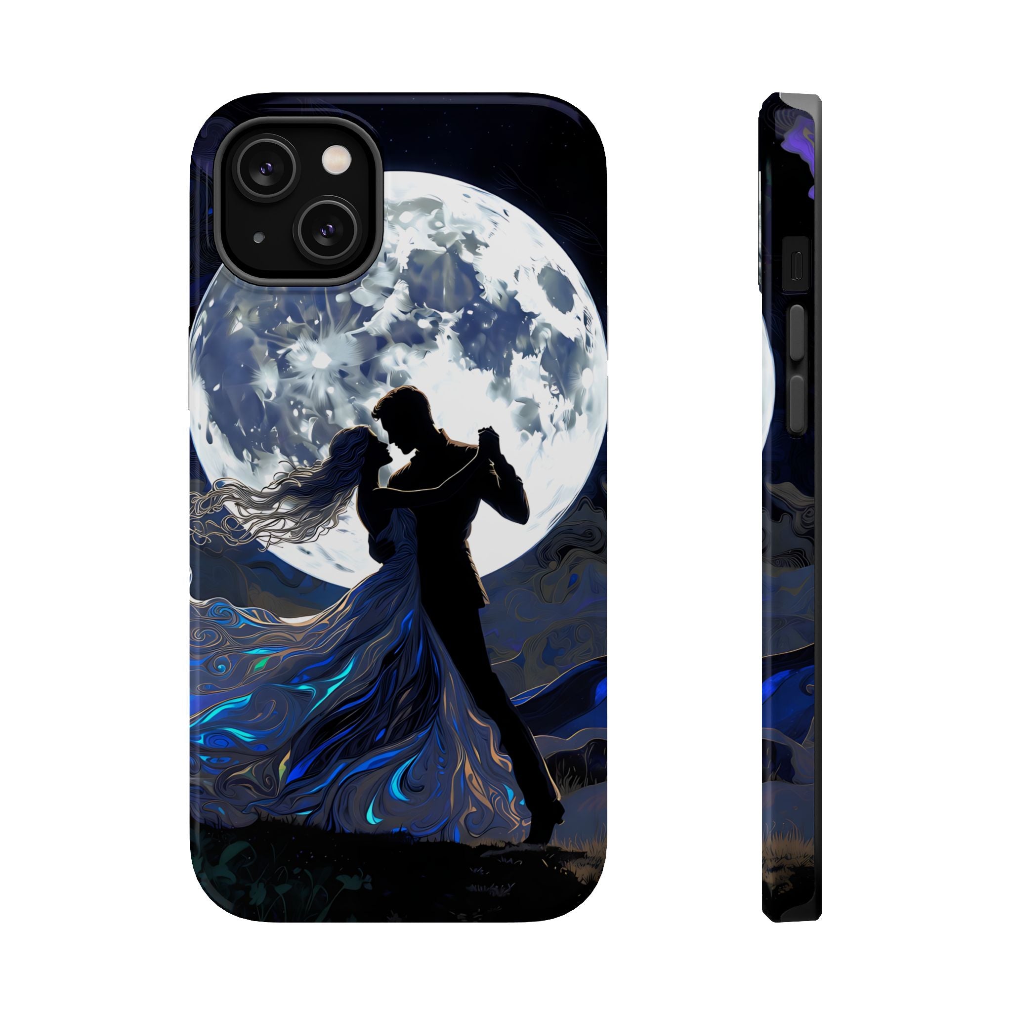Romantic Moonlight Dance Magnetic Phone Case – iPhone 15–17 & Samsung Galaxy S26