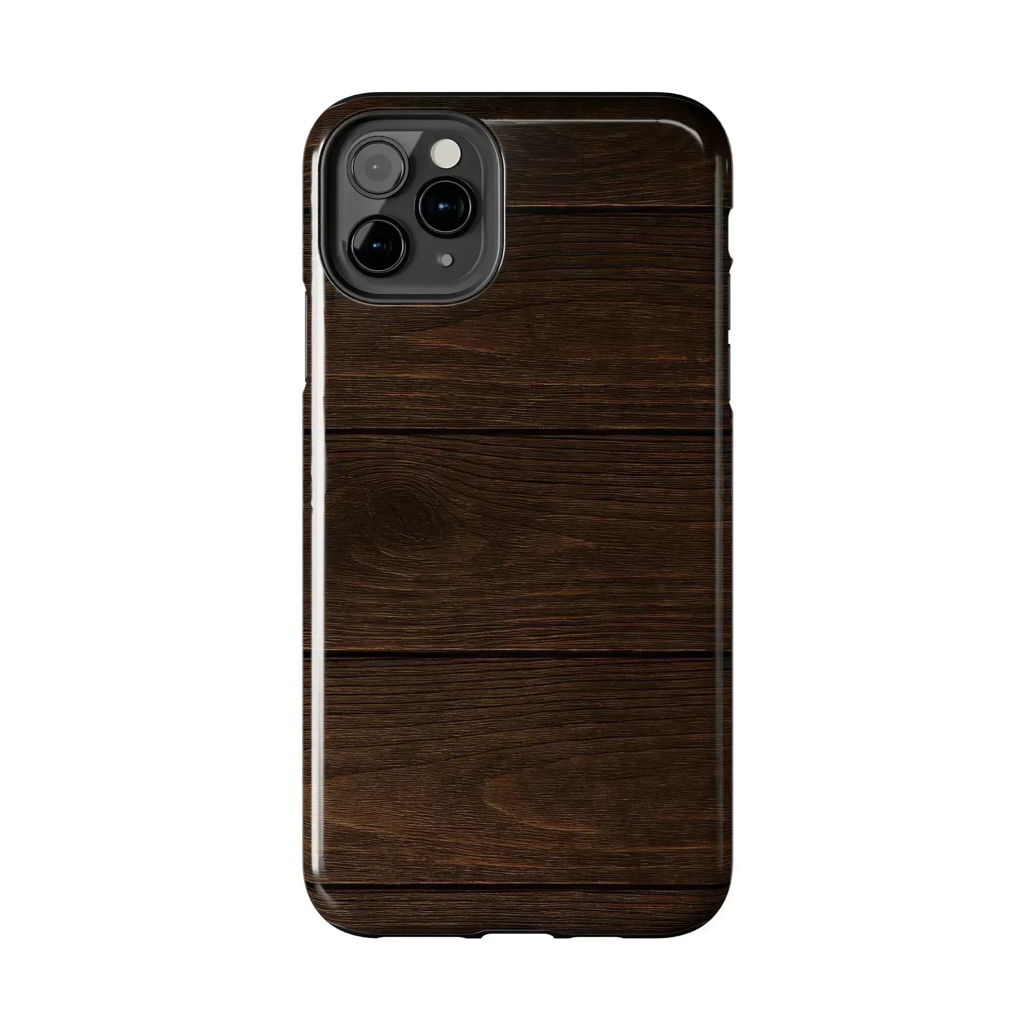 Dark Wood Grain Phone Case for iPhone and Galaxy - KARARMDESIGN