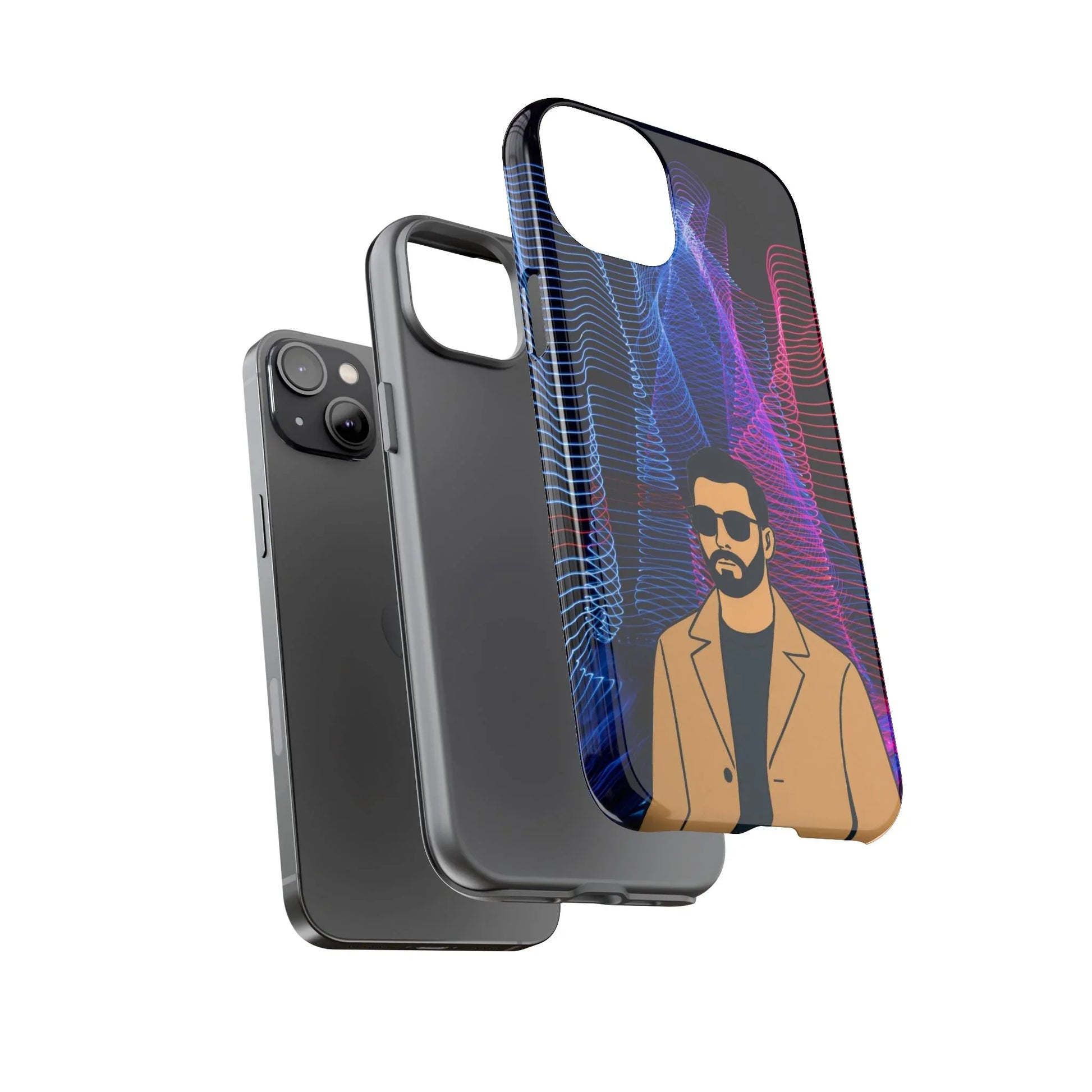 Bearded Style Phone Case for iPhone 11-17 and Galaxy S20-S25 - KARARMDESIGN