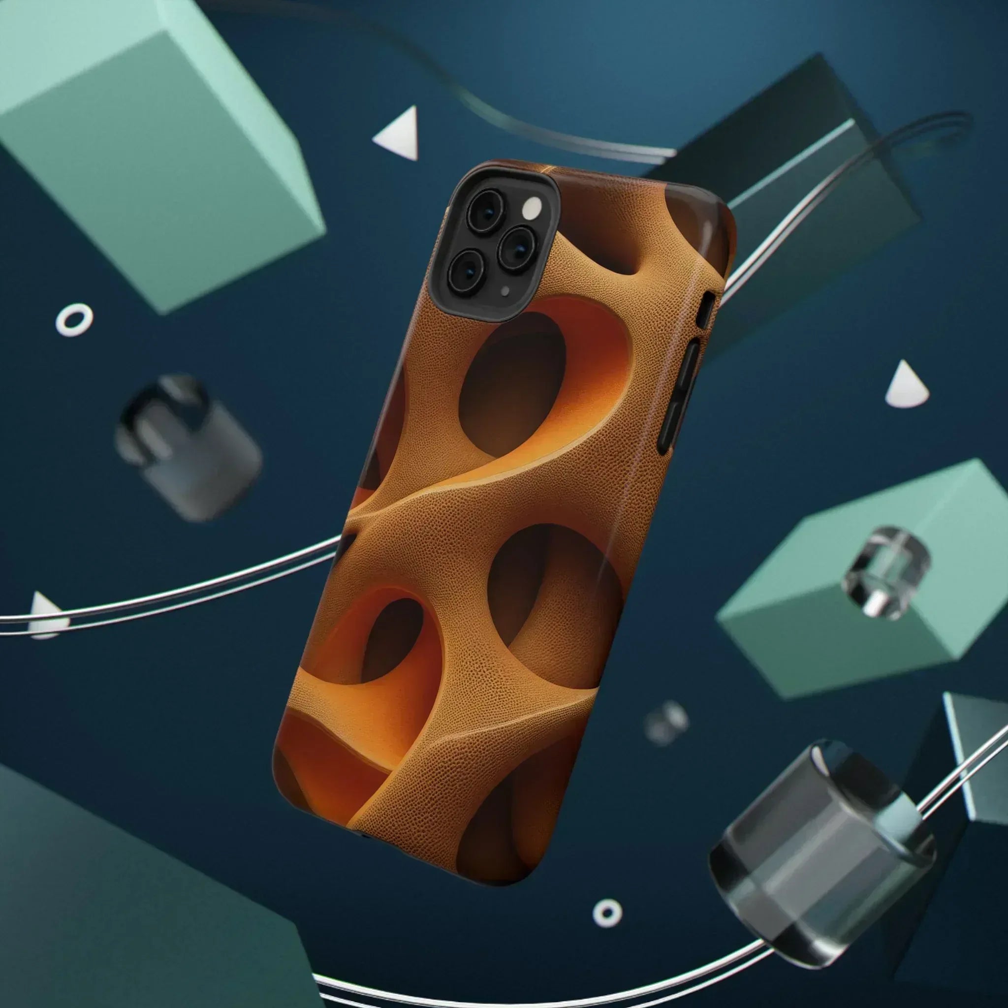 Amber Flow Phone Case for iPhone 11-17 and Galaxy S21-S22 - KARARMDESIGN