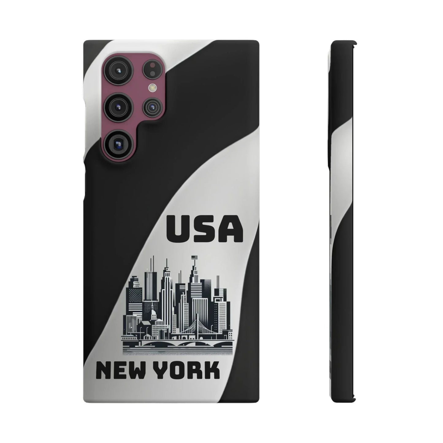 Monochrome New York City Skyline Phone Case for iPhone, Galaxy & Pixel - KarArmDesign