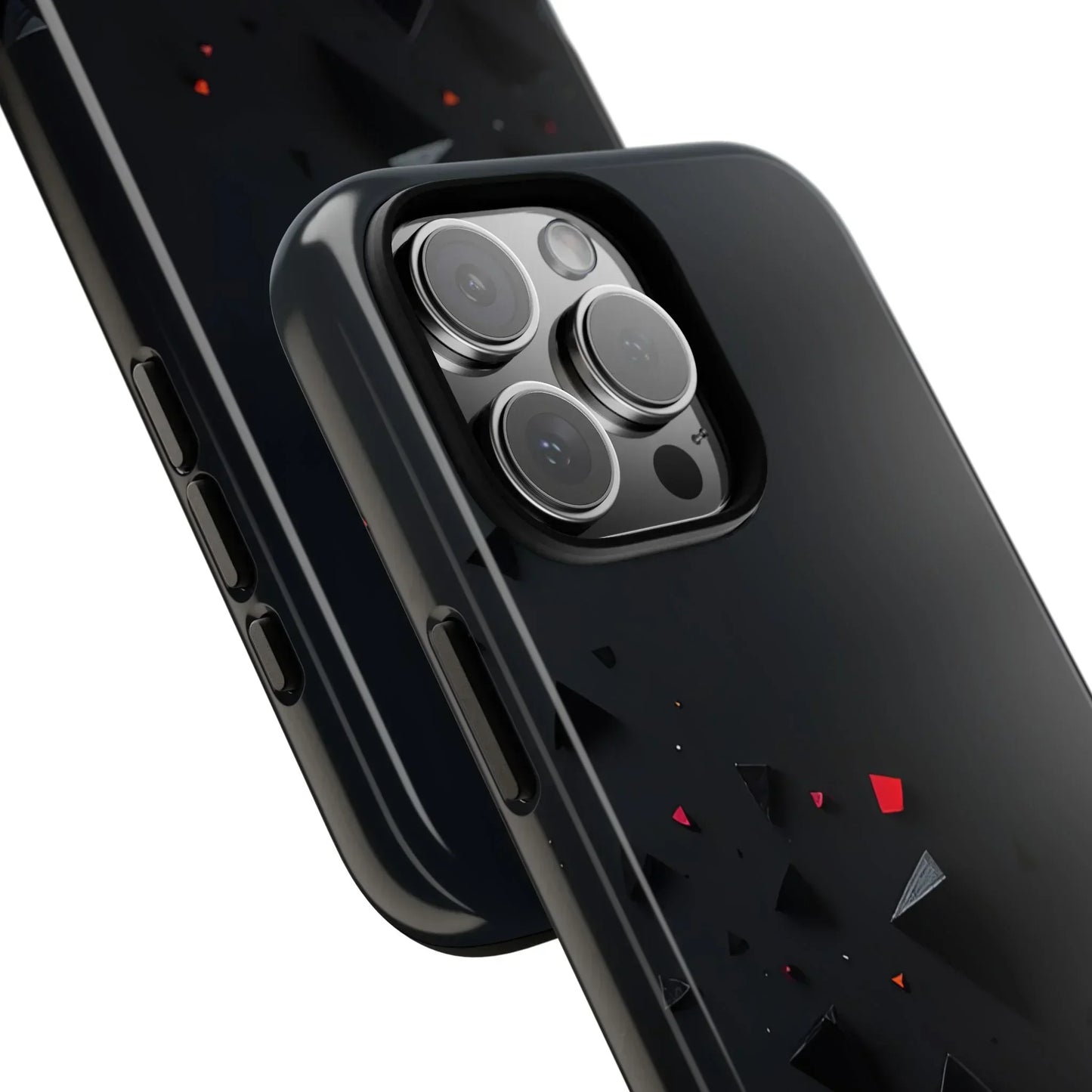 Black and Red Neon Phone Case for iPhone 8-16 and Pixel up to 9 Models - KarArmDesign