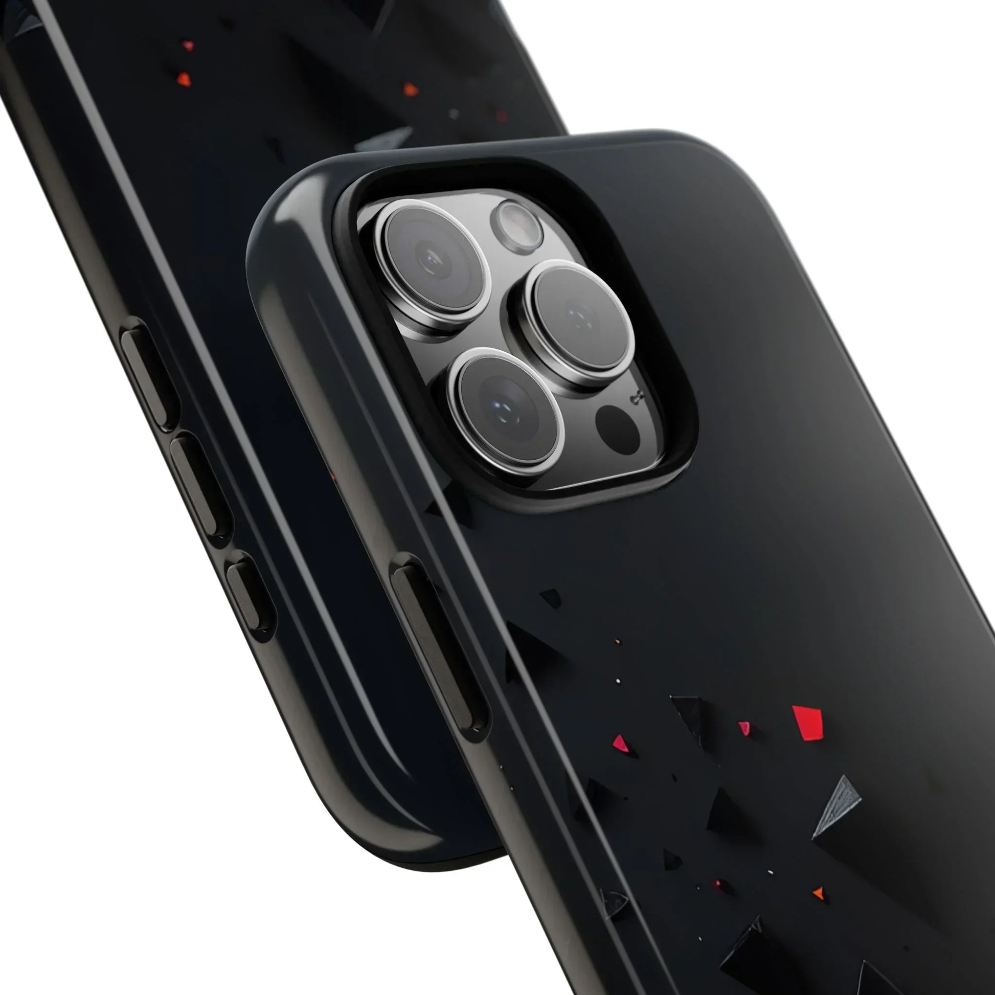 Black and Red Neon Phone Case for iPhone 8-16 and Pixel up to 9 Models - KarArmDesign