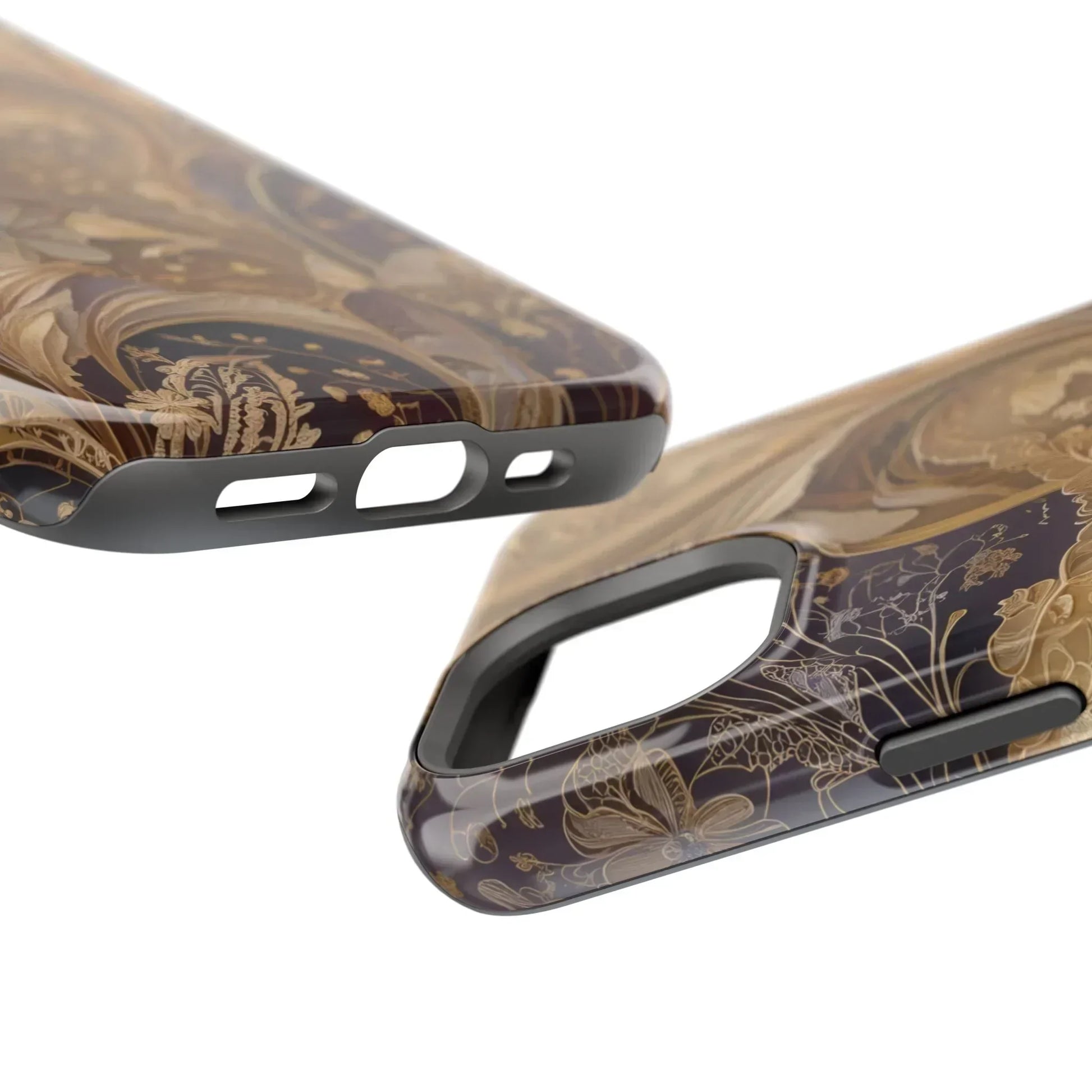 Botanical Luxury Design Impact-Resistant Phone Case for iPhone 12-16 and Galaxy S21-S22 Models - KarArmDesign