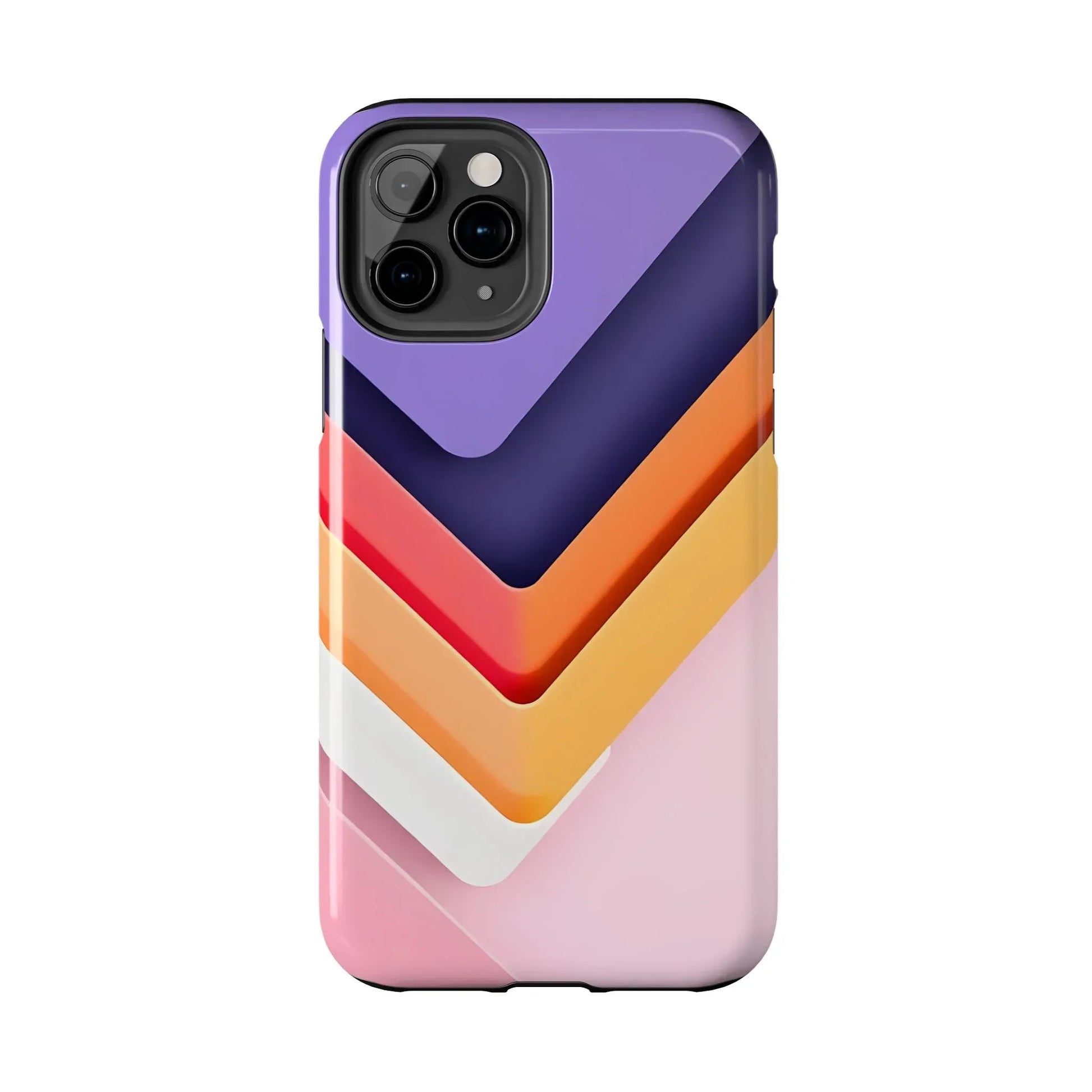 Vibrant Geometric Chevron Phone Case for iPhone and Galaxy - KARARMDESIGN
