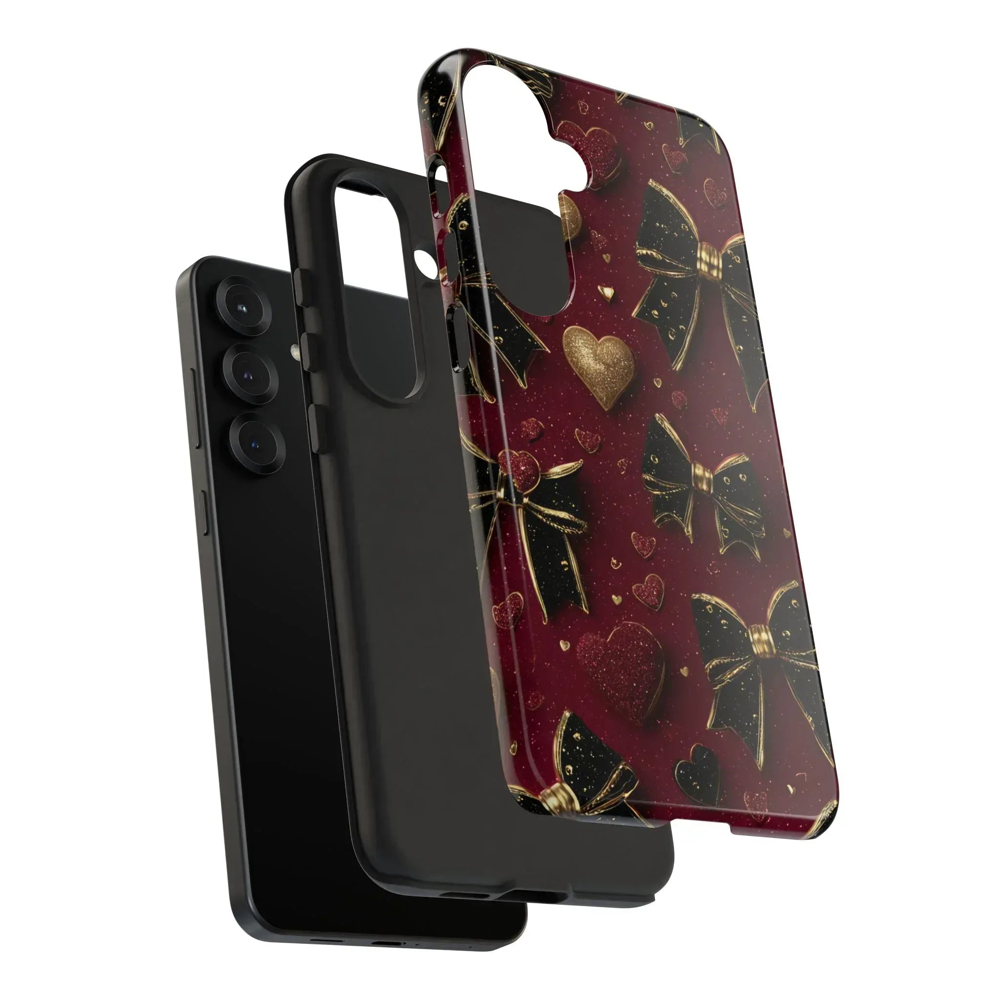 Velvet Valentine Charm Phone Case for iPhone 11-17 and Galaxy S10-S25 - KARARMDESIGN