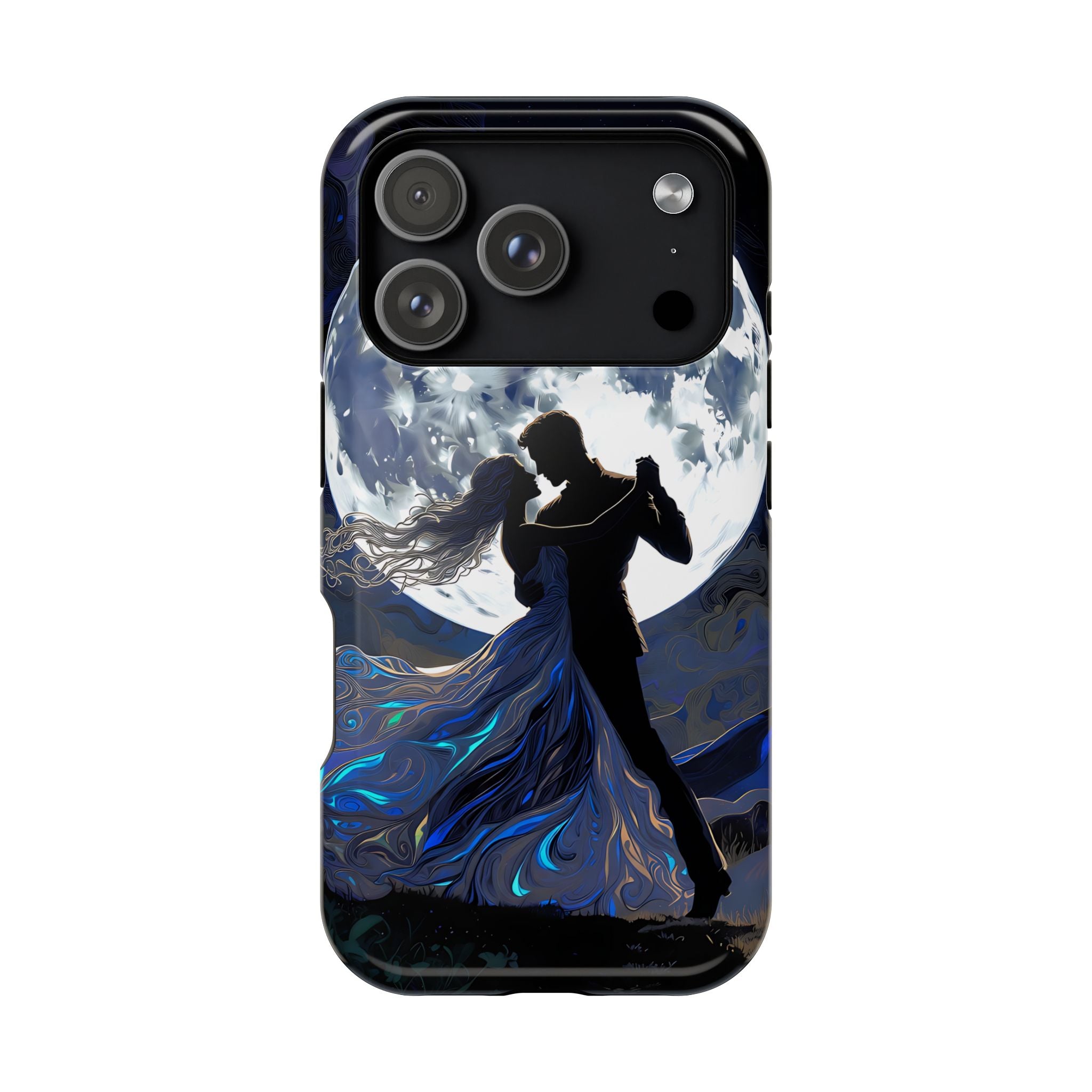 Romantic Moonlight Dance Magnetic Phone Case – iPhone 15–17 & Samsung Galaxy S26