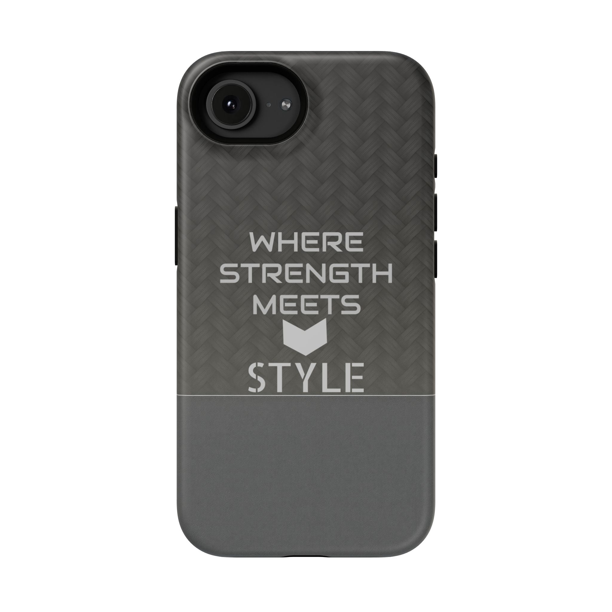 Gray Carbon Phone Case for iPhone 12-16 and Galaxy S21-S22