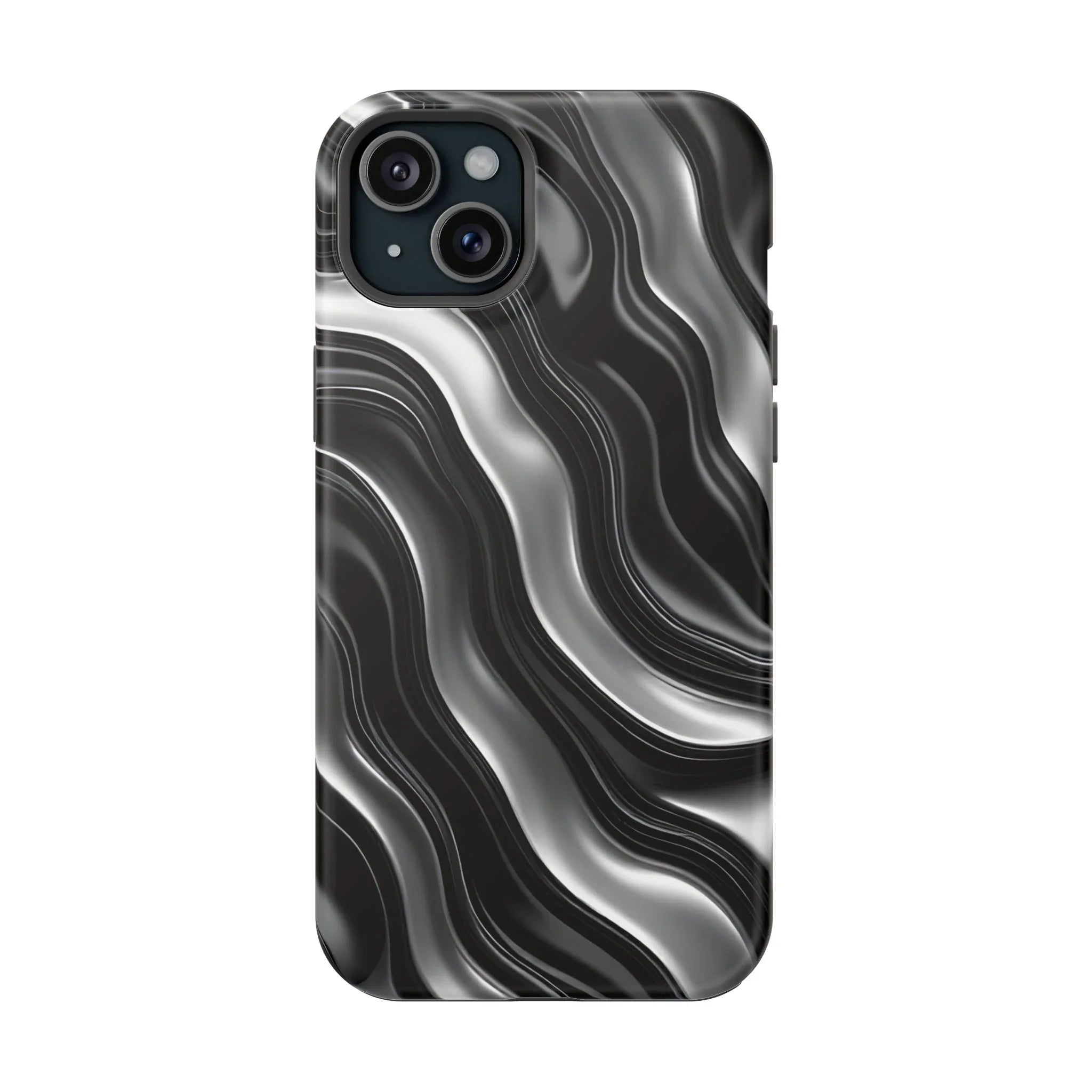 Wavy Illusion Marble Phone Case for iPhone 13-17 - KARARMDESIGN