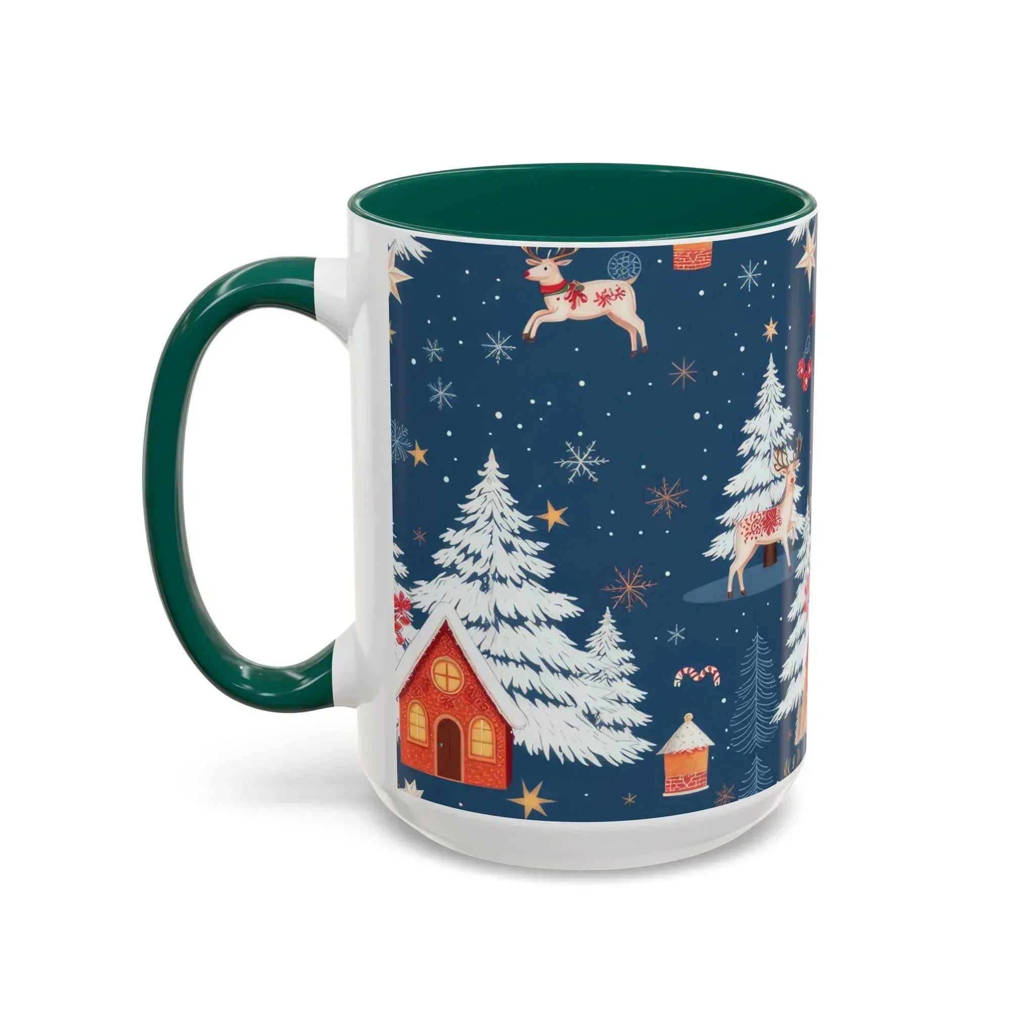 Dark Blue Christmas Mug - Colorful Mugs (11oz, 15oz) - KARARMDESIGN