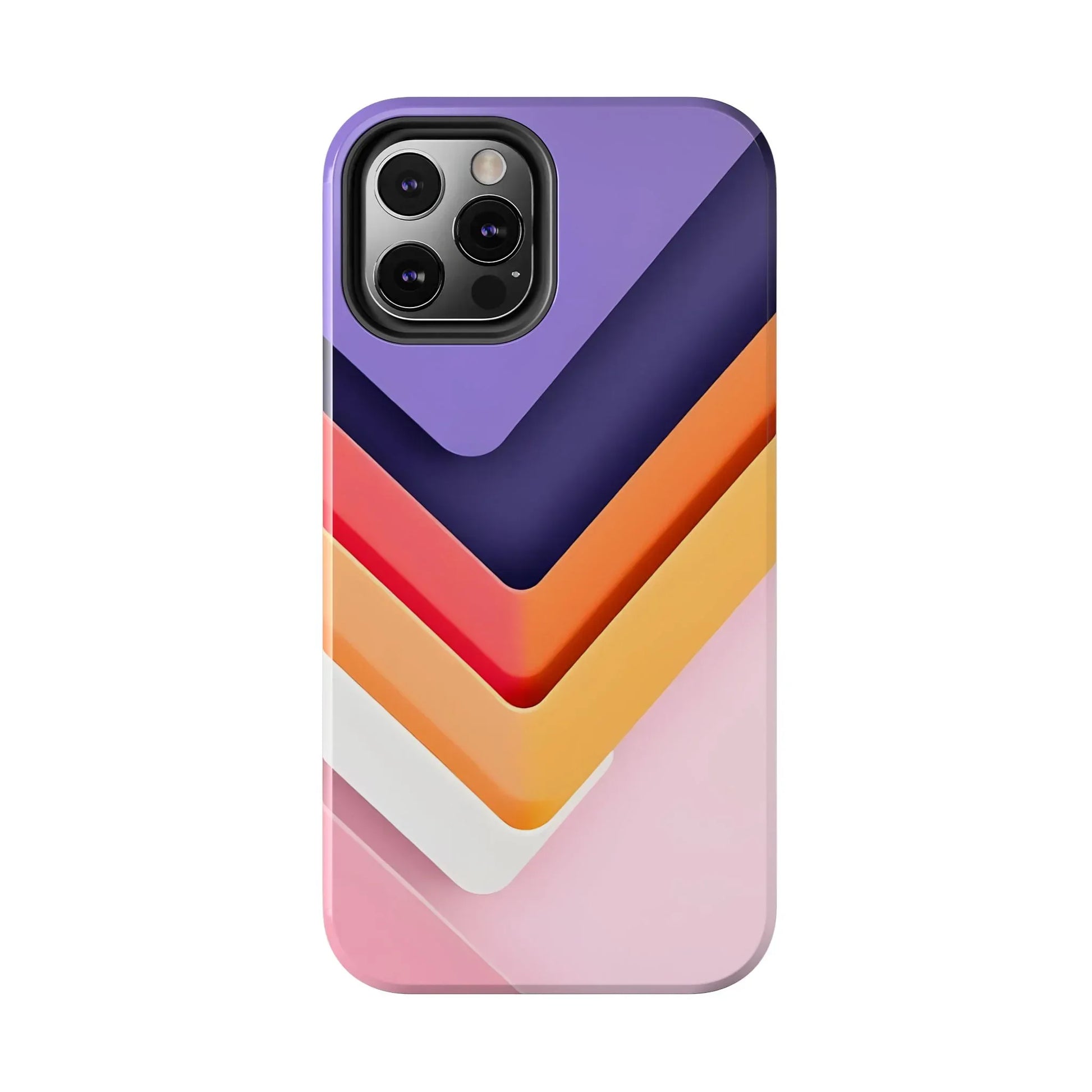 Vibrant Geometric Chevron Phone Case for iPhone and Galaxy - KARARMDESIGN