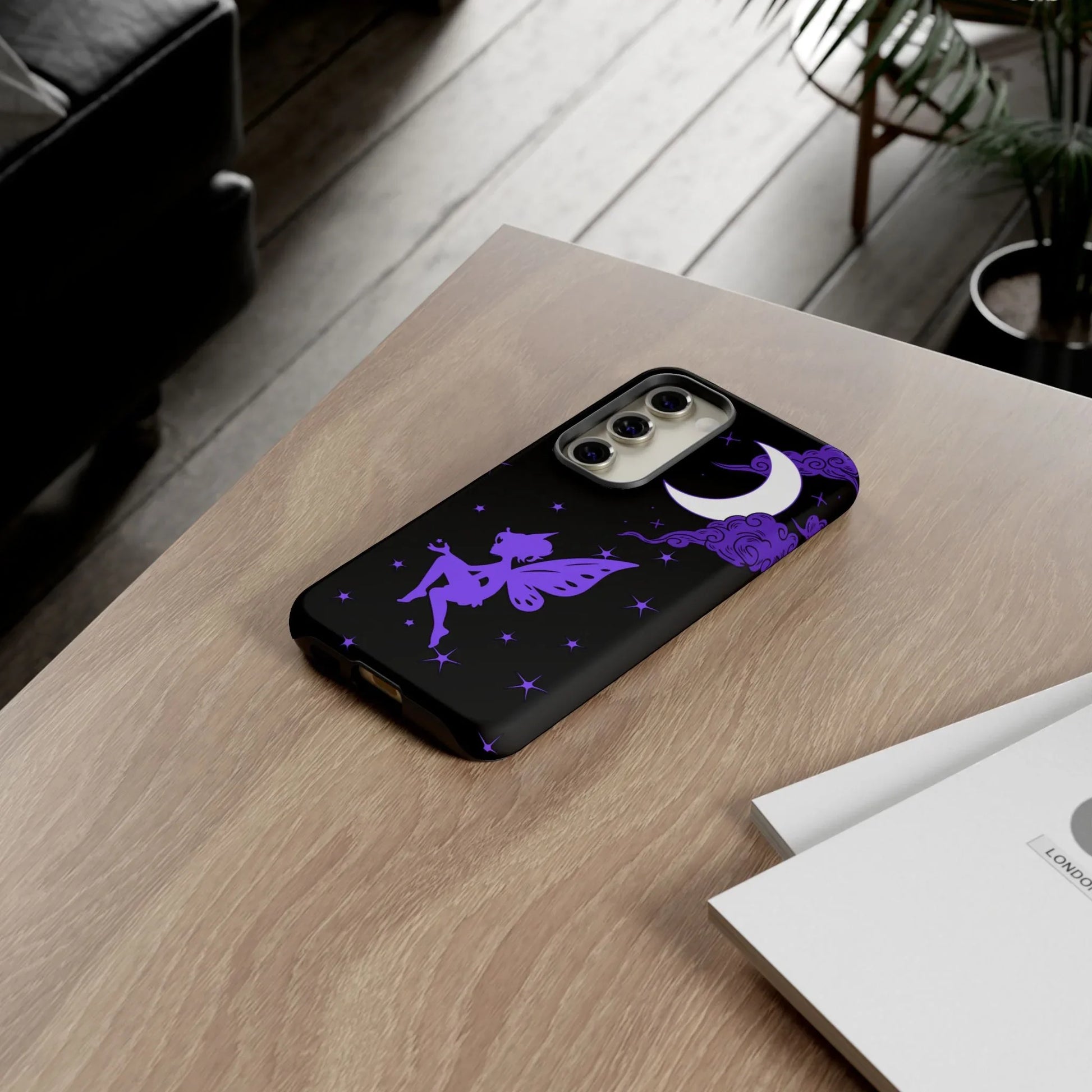 Moonlit Fairy Phone Case for iPhone 8-16 and Galaxy S10-S23 - KARARMDESIGN