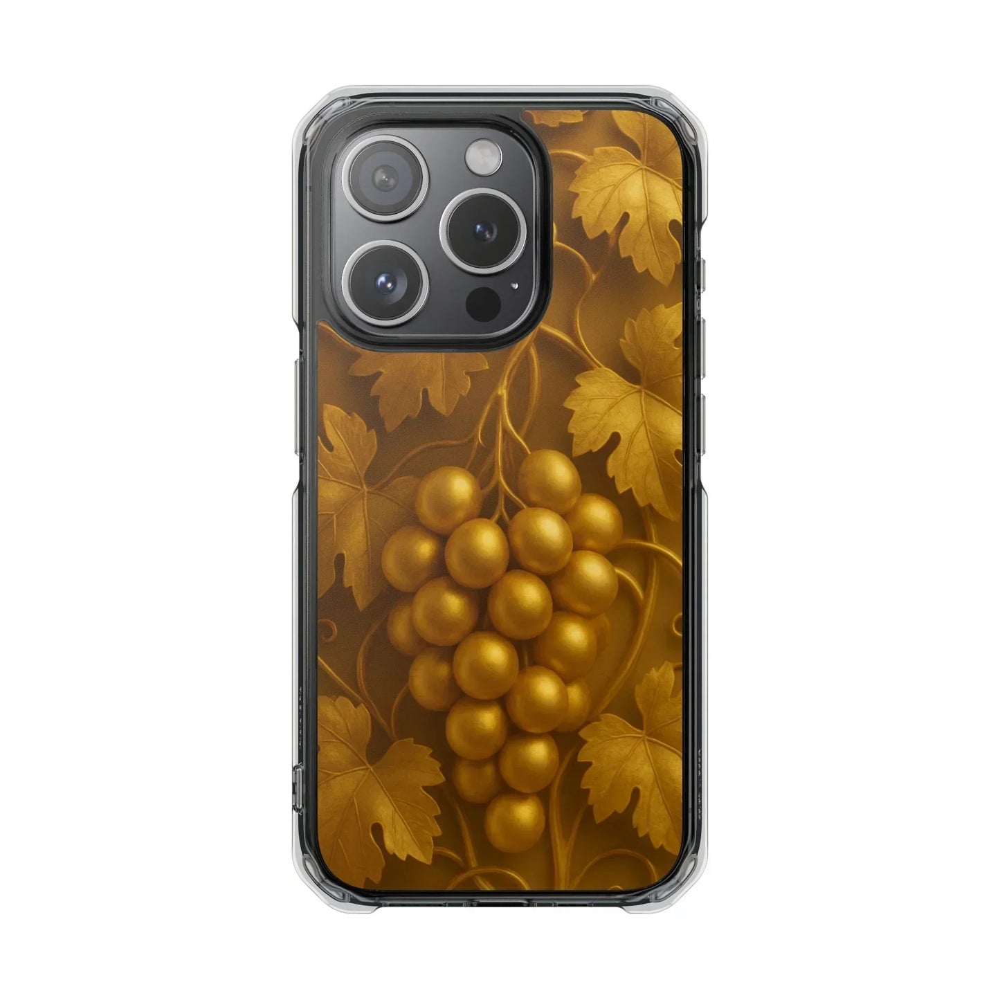 Golden Grapes Phone Case for iPhone 14–16 Models - KarArmDesign