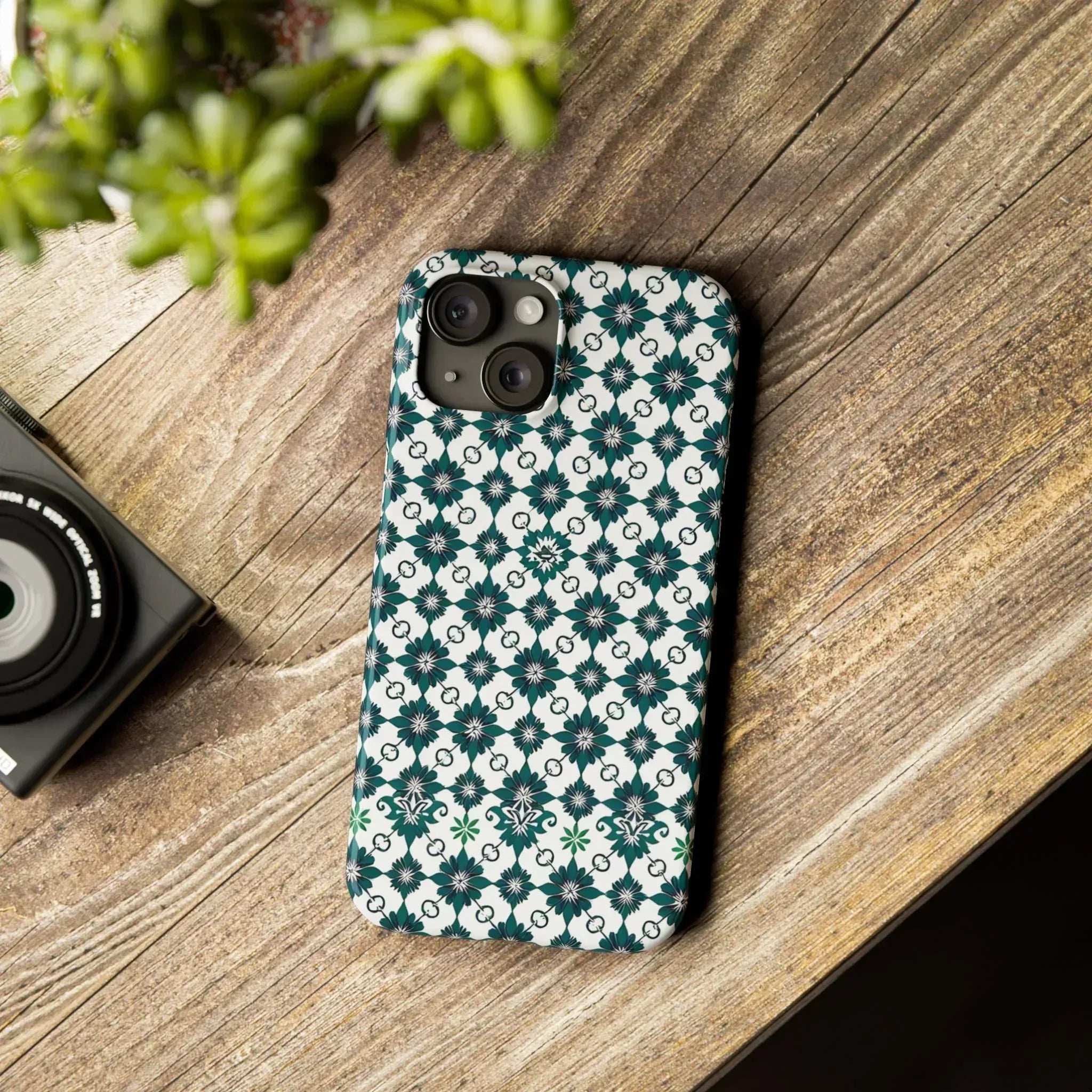 Elegant Geometric Pattern Phone Case for iPhone 11-17 - KARARMDESIGN