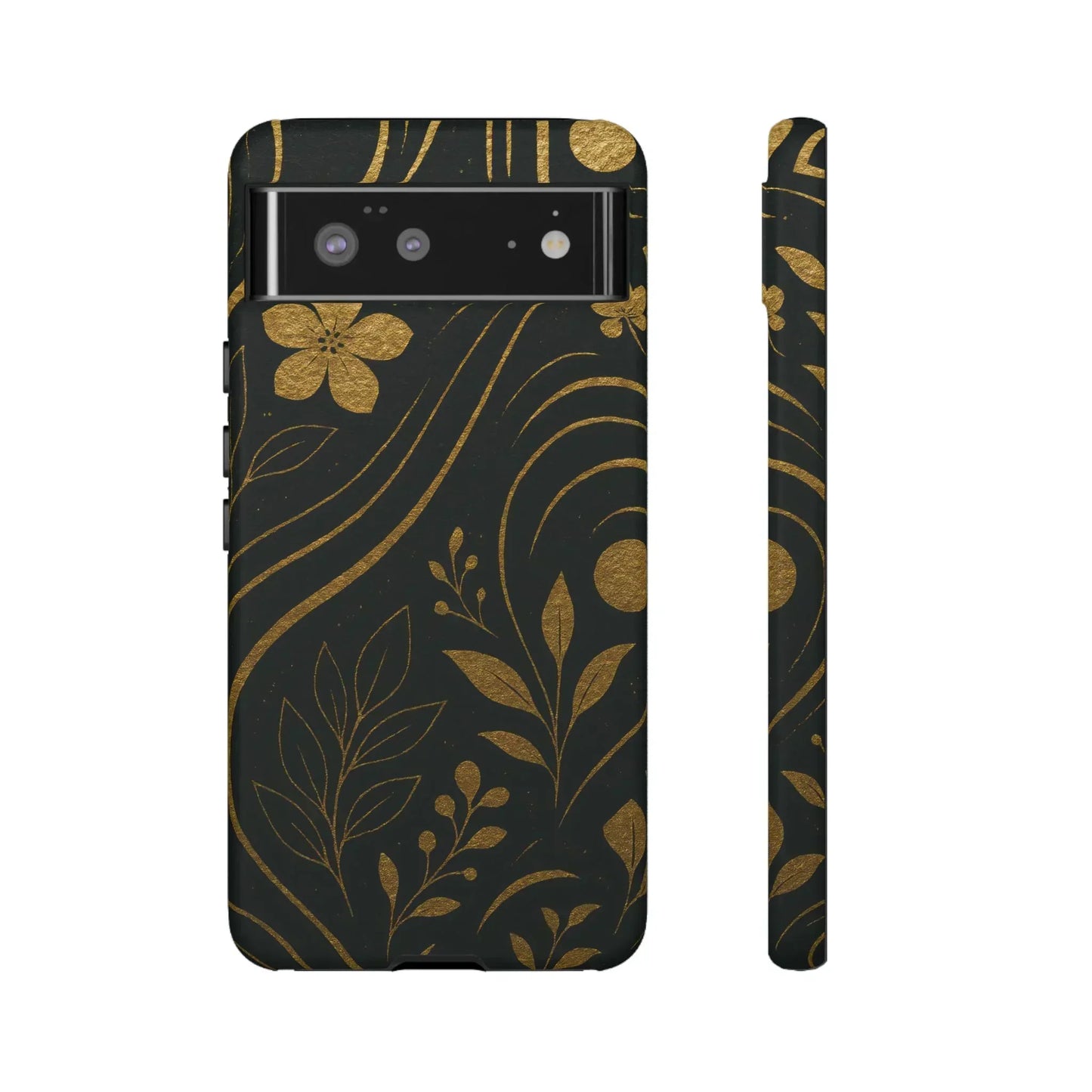 Foil Frenzy Abstract Gold Pattern Phone Case for Samsung Galaxy and Google Pixel - KarArmDesign