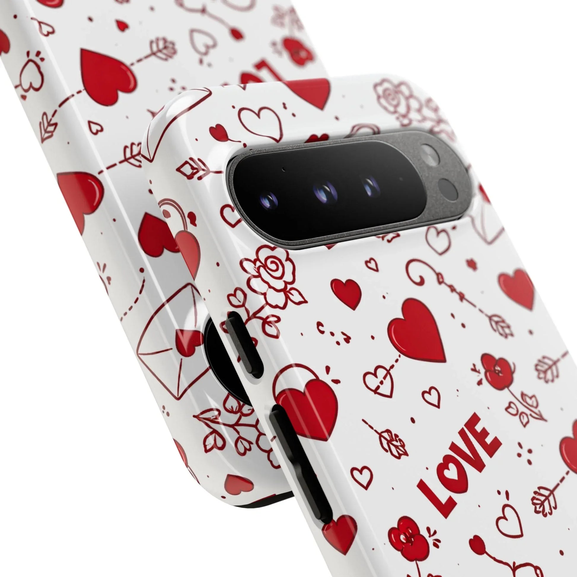 Love Doodles Valentine Phone Case for Google Pixel up to 9 - KARARMDESIGN