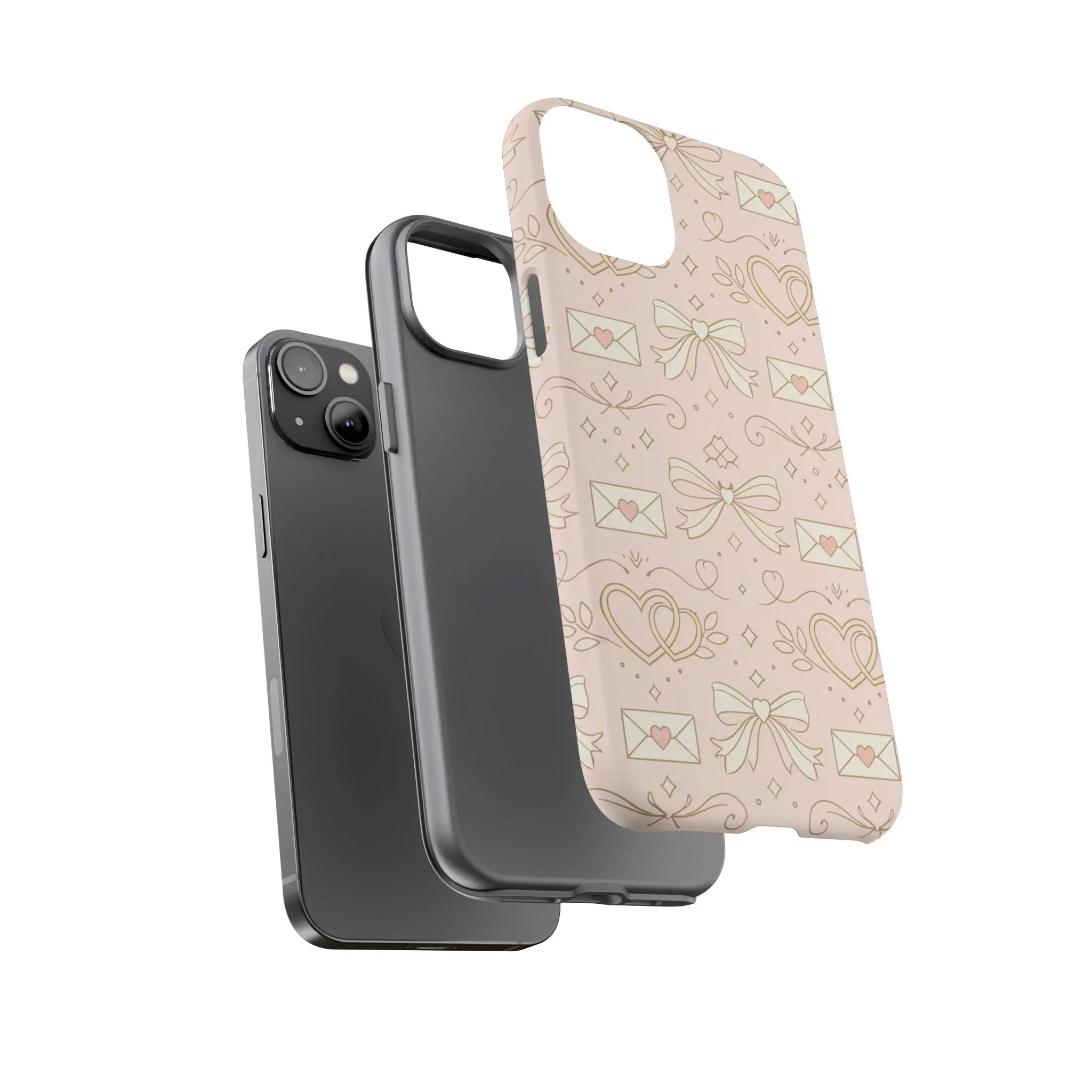 Sweet Romance Tough Phone Case for iPhone 11–17 & Galaxy S10–S25 - KARARMDESIGN
