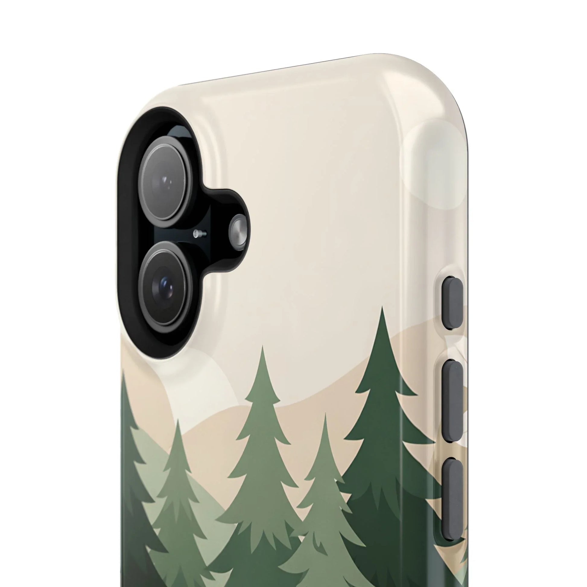 Forest Leather Phone Case for iPhone 11-17 and Galaxy S21-S25 - KARARMDESIGN