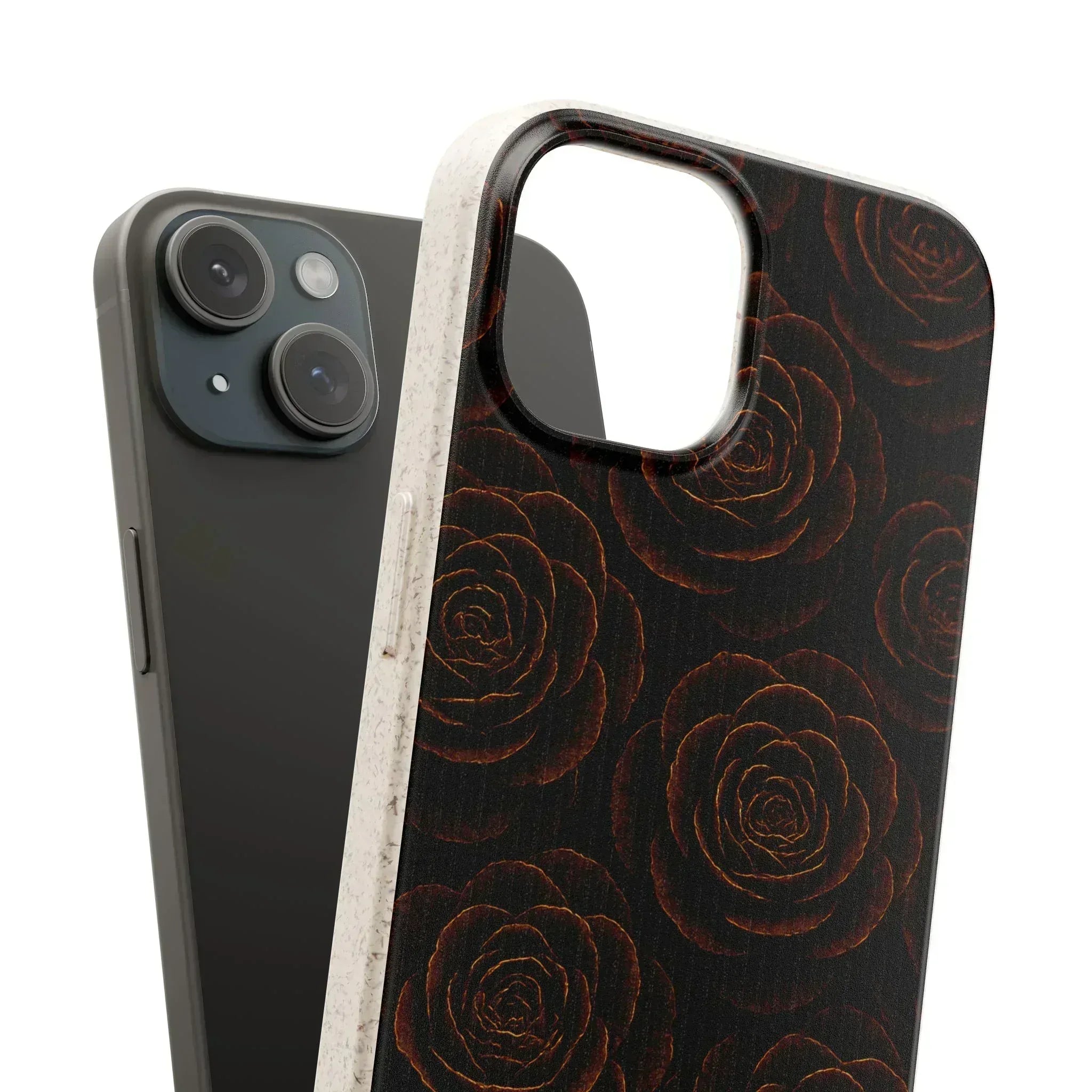 Wooden Roses Phone Case for iPhone 11-16 and Samsung Galaxy S20-S22 - KARARMDESIGN