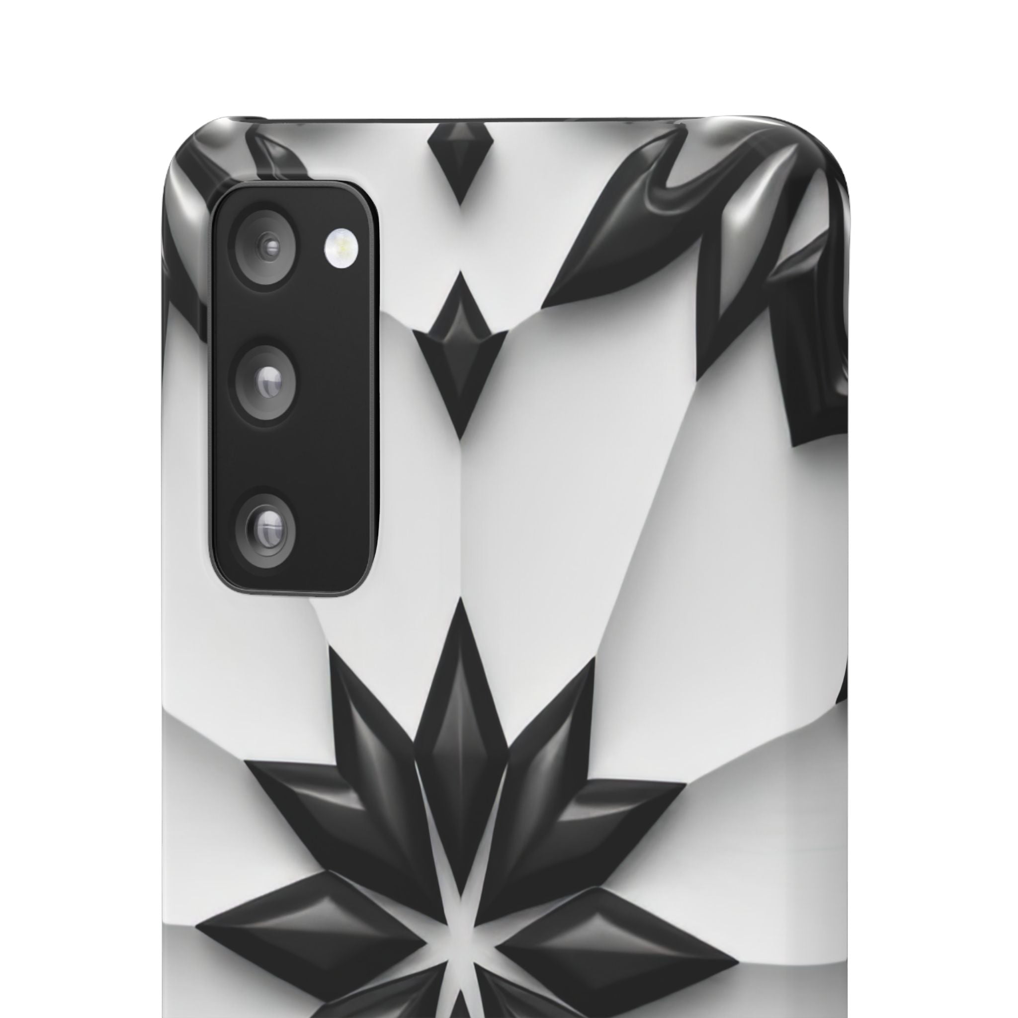 Black & White Geometric Snap Case for iPhone & Samsung Galaxy