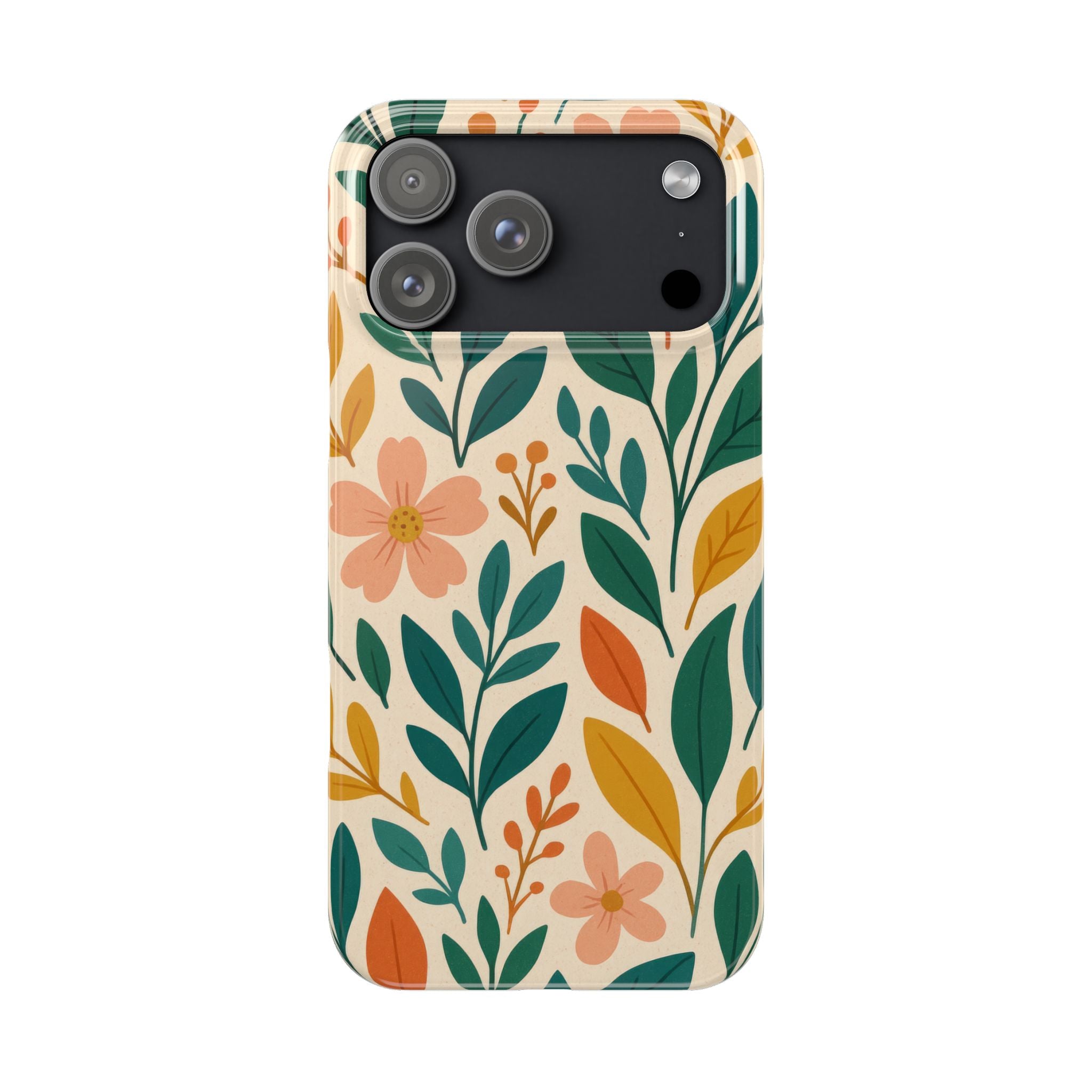 Floral Harmony Phone Case for iPhone 11-17
