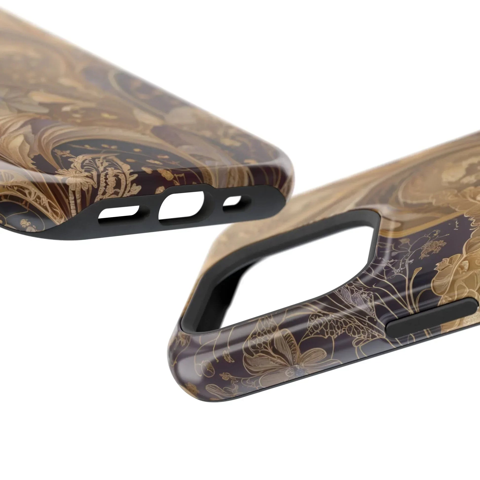 Botanical Luxury Design Impact-Resistant Phone Case for iPhone 12-16 and Galaxy S21-S22 Models - KarArmDesign