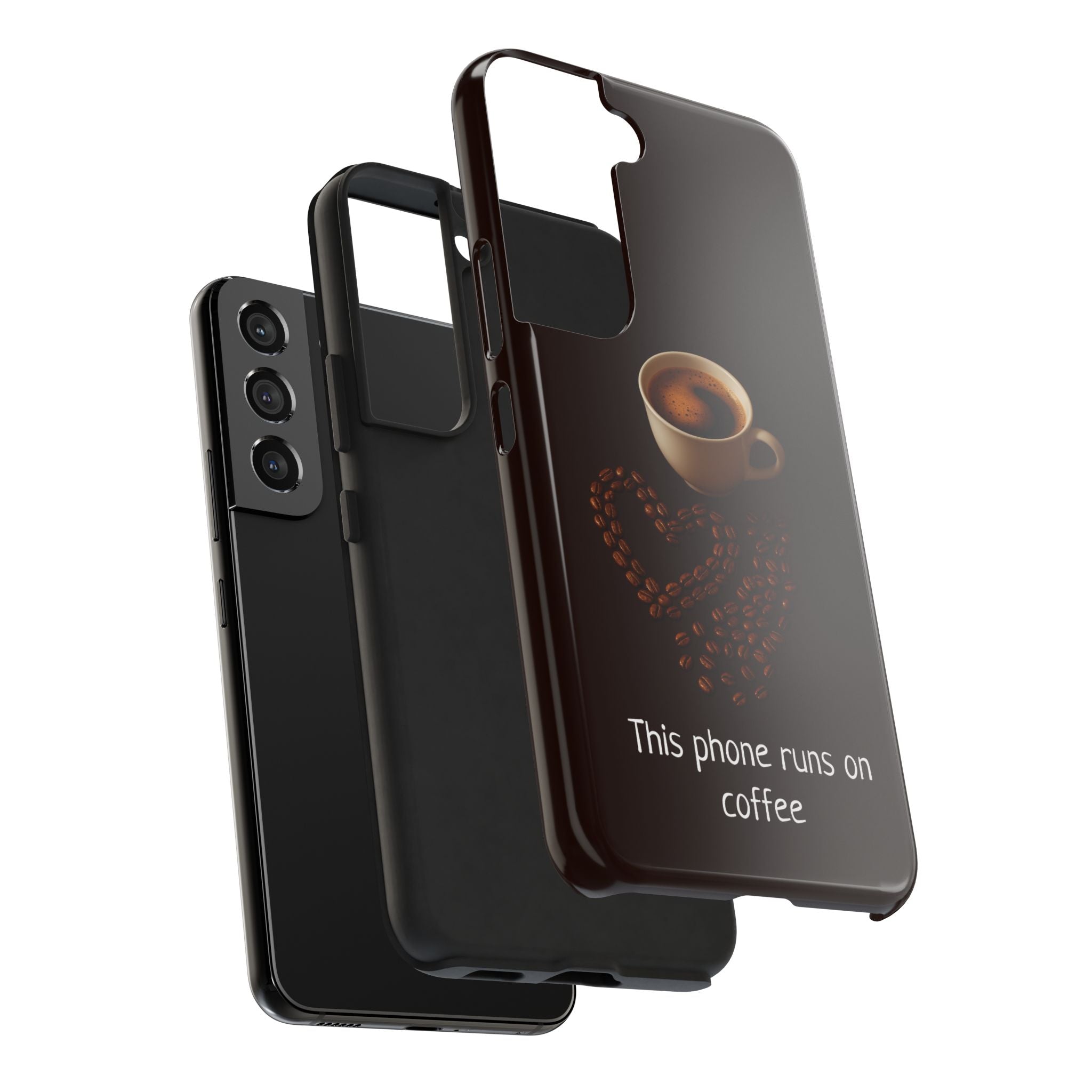 This Phone Runs On Coffee Tough Case for iPhone & Samsung Galaxy