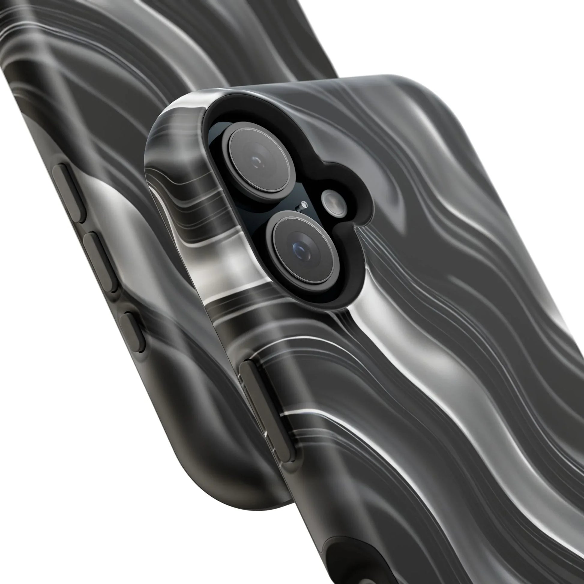 Wavy Illusion Marble Phone Case for iPhone 13-17 - KARARMDESIGN