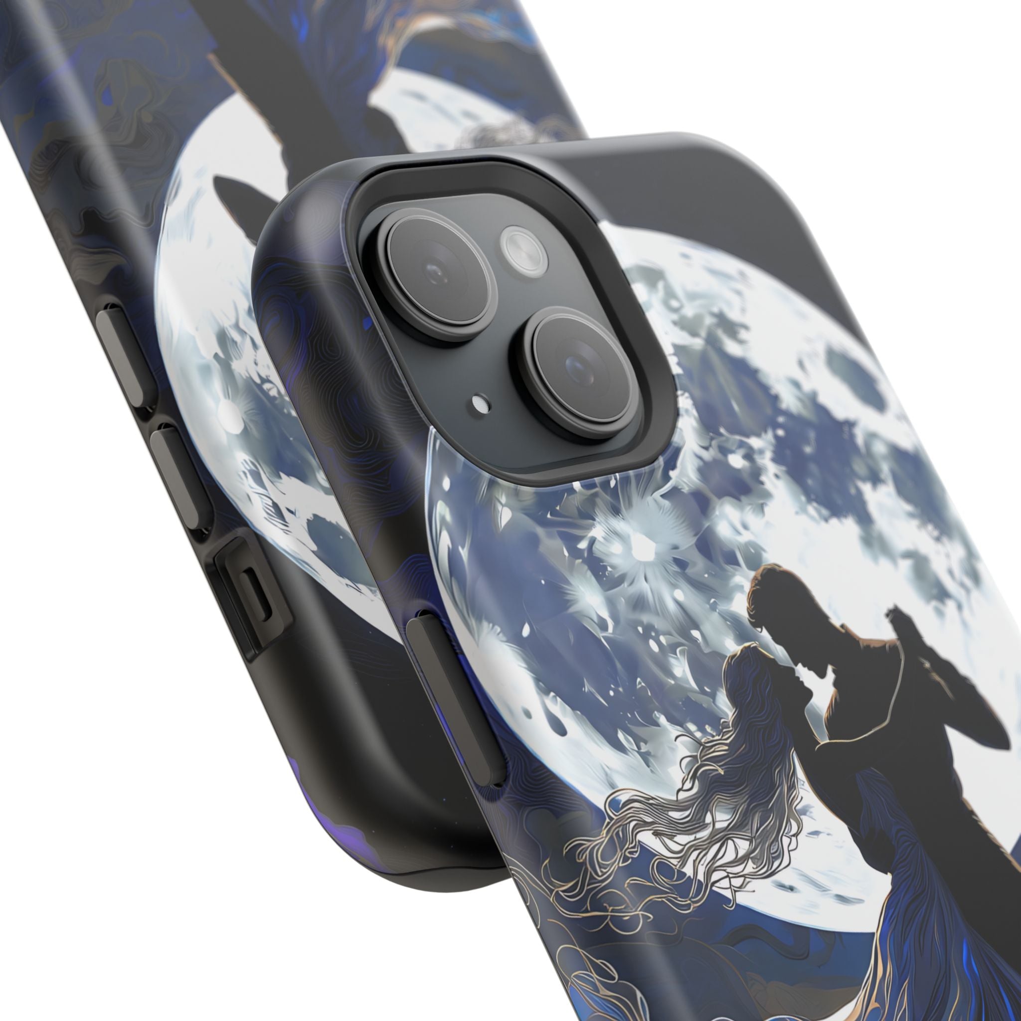 Romantic Moonlight Dance Magnetic Phone Case – iPhone 15–17 & Samsung Galaxy S26