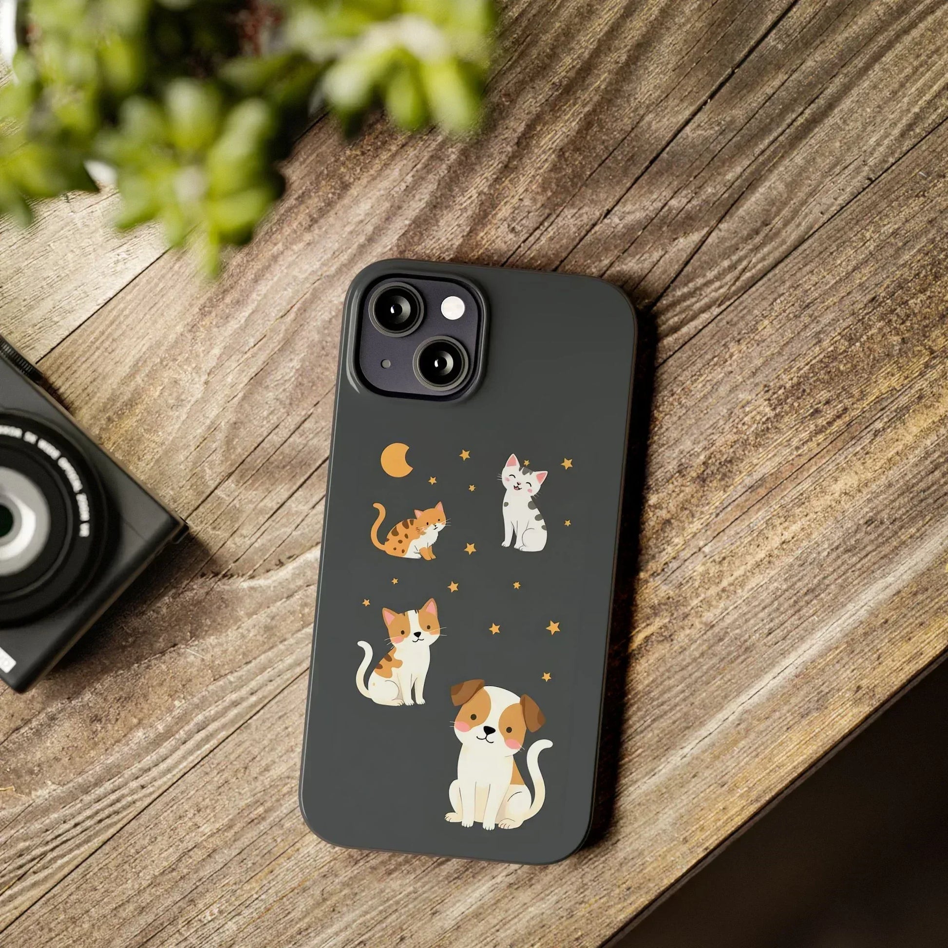Cute Cat and Dog Phone Case for iPhone 11-17 - KARARMDESIGN