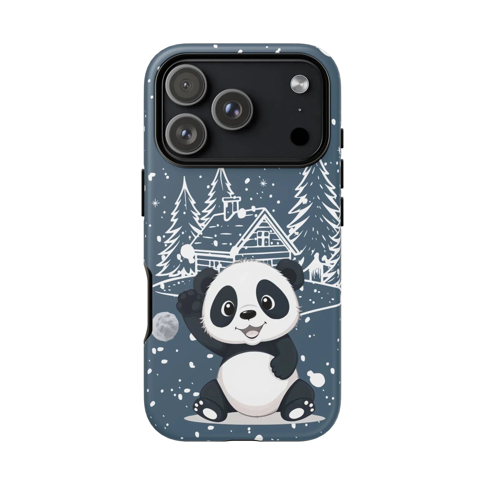 Cute Panda in a Winter Wonderland Phone Case for iPhone 8-17 - KARARMDESIGN