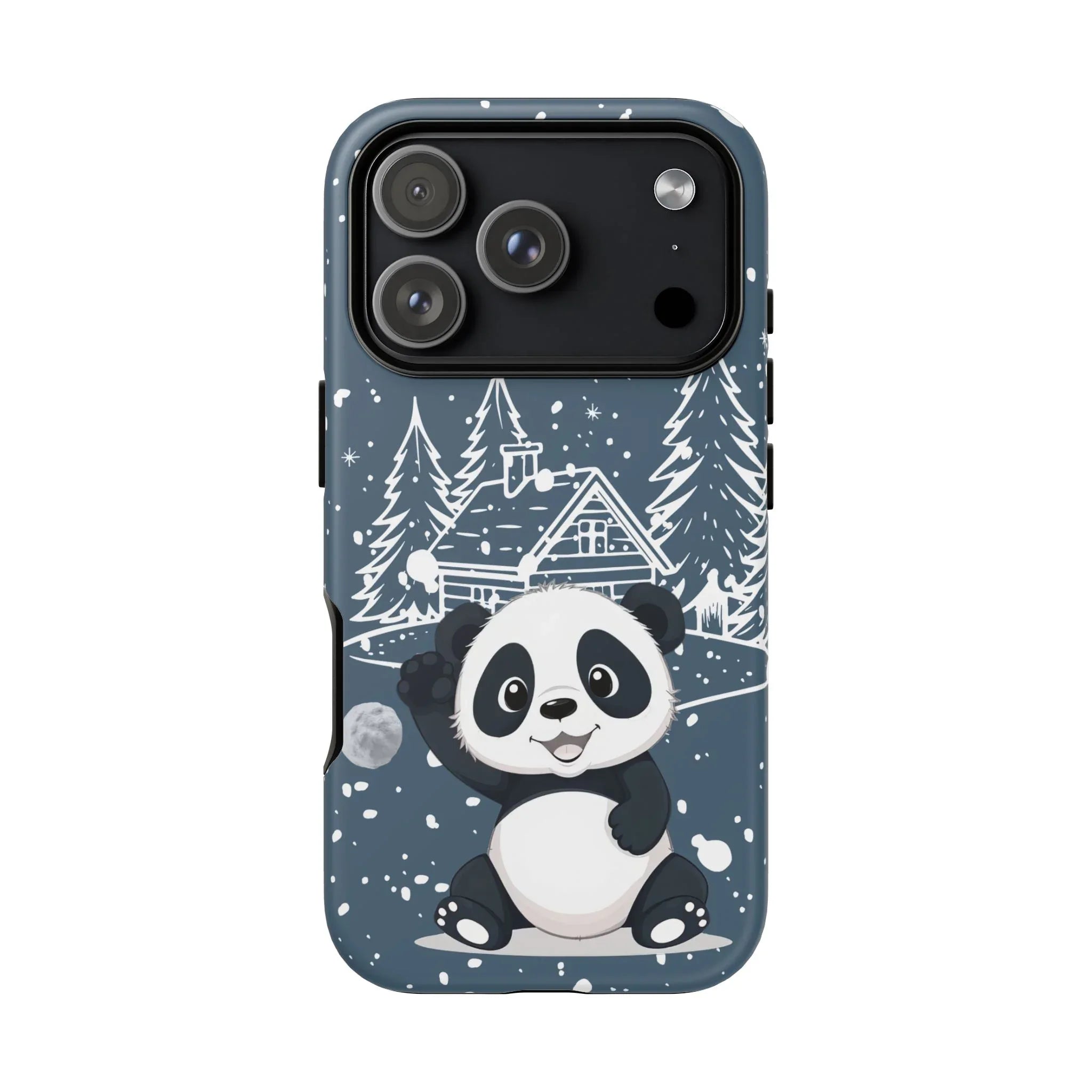 Cute Panda in a Winter Wonderland Phone Case for iPhone 8-17 - KARARMDESIGN