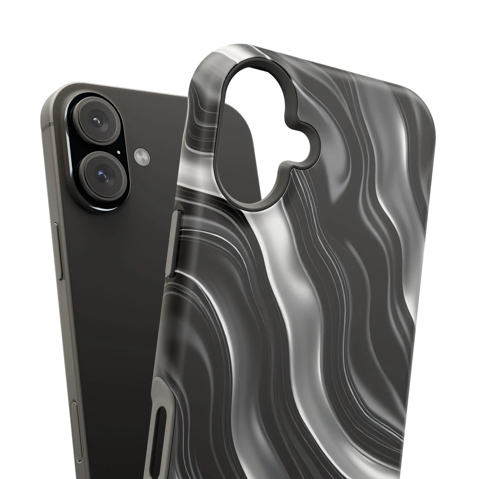 Wavy Illusion Marble Phone Case for iPhone 13-17 - KARARMDESIGN