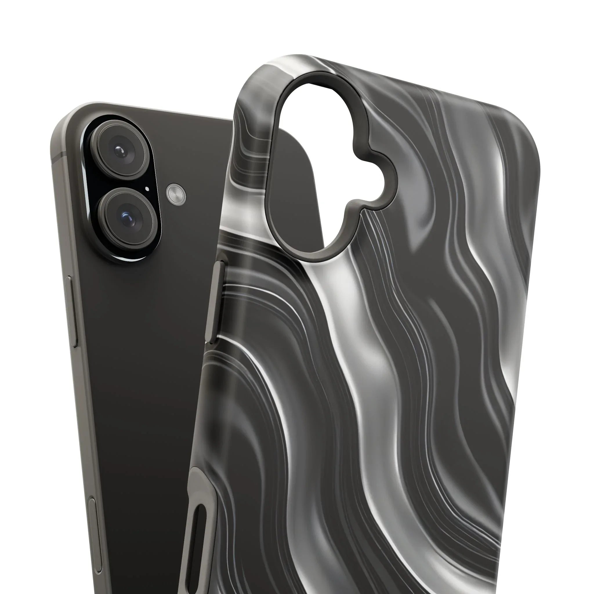 Wavy Illusion Marble Phone Case for iPhone 13-17 - KARARMDESIGN